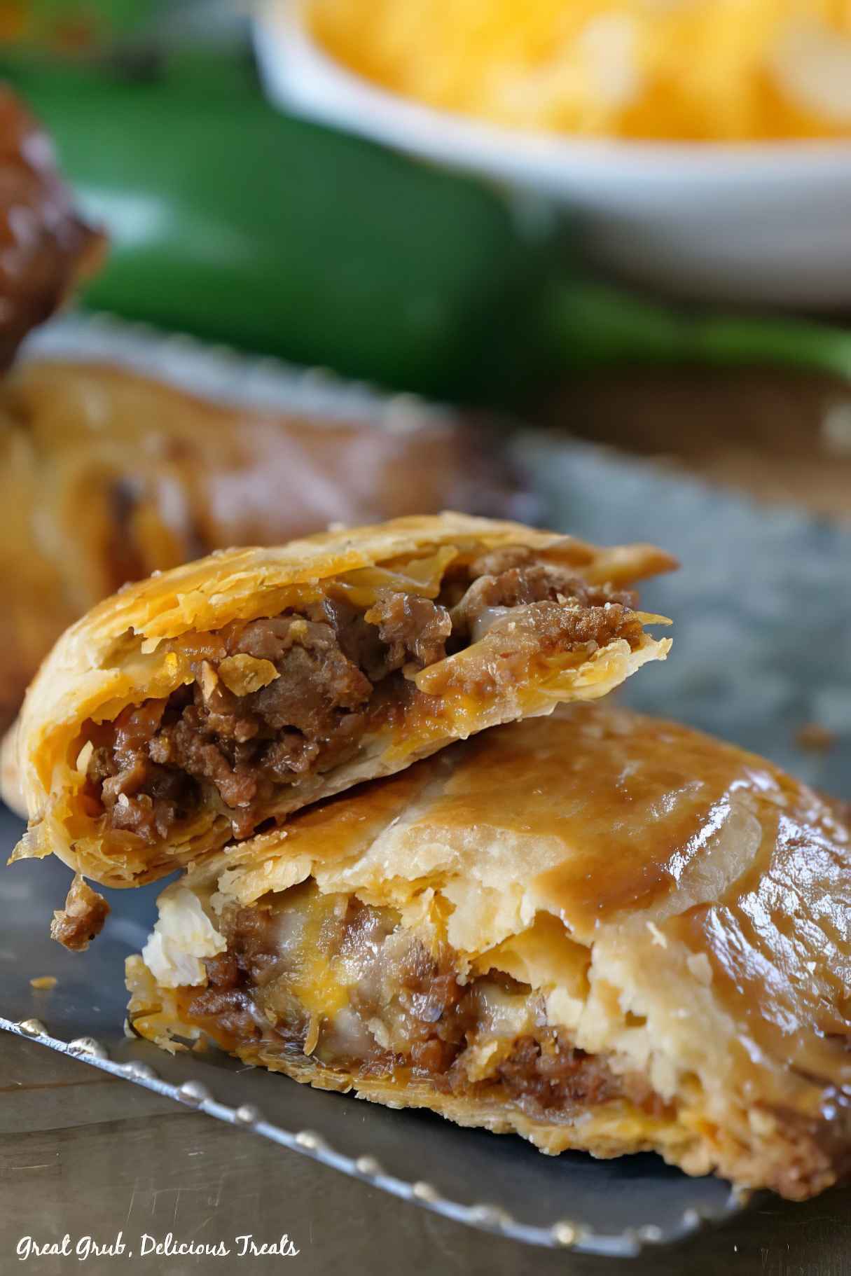 Cheesy Ground Beef Empanadas