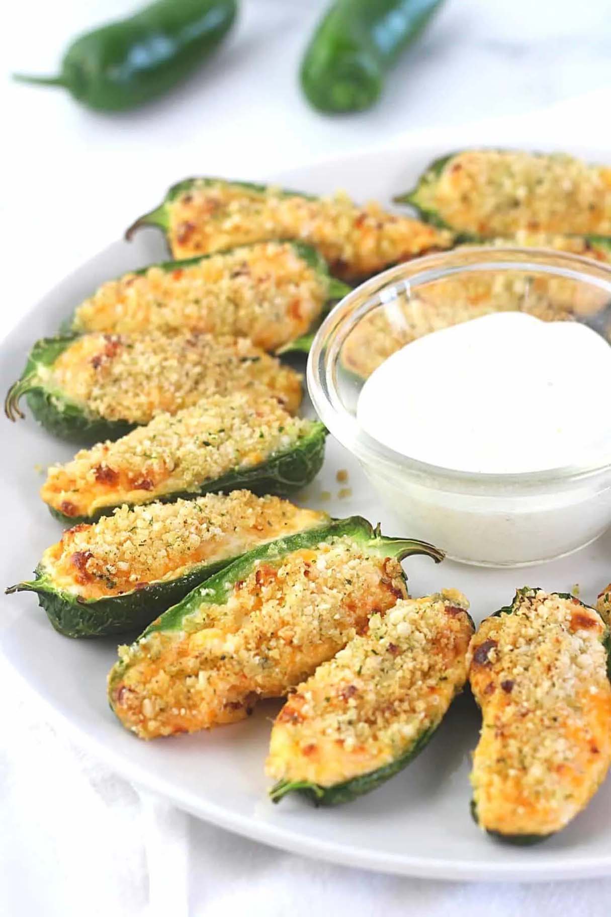 Cheesy, Spicy, Crunchy Air Fryer Jalapeño Poppers