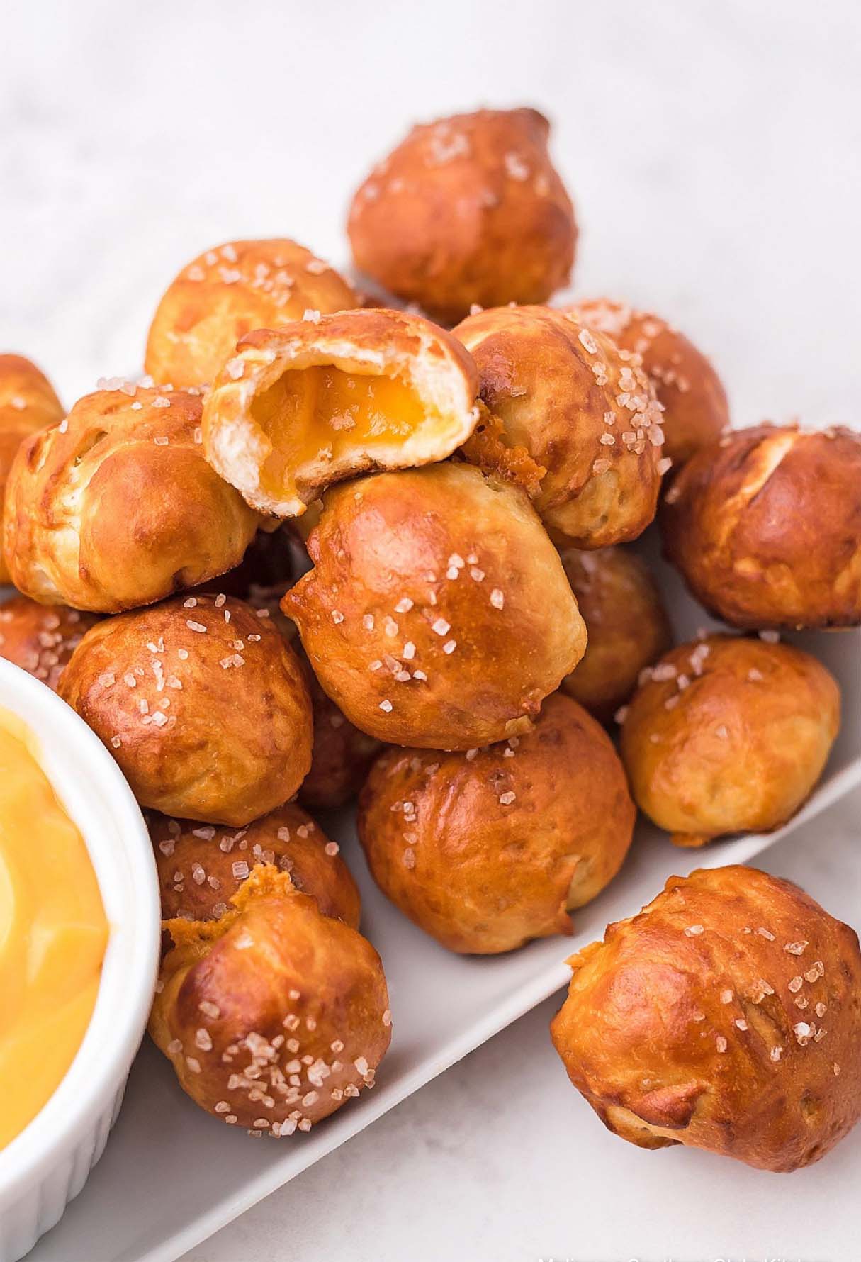 Jalapeno Cheddar Soft Pretzel Bites