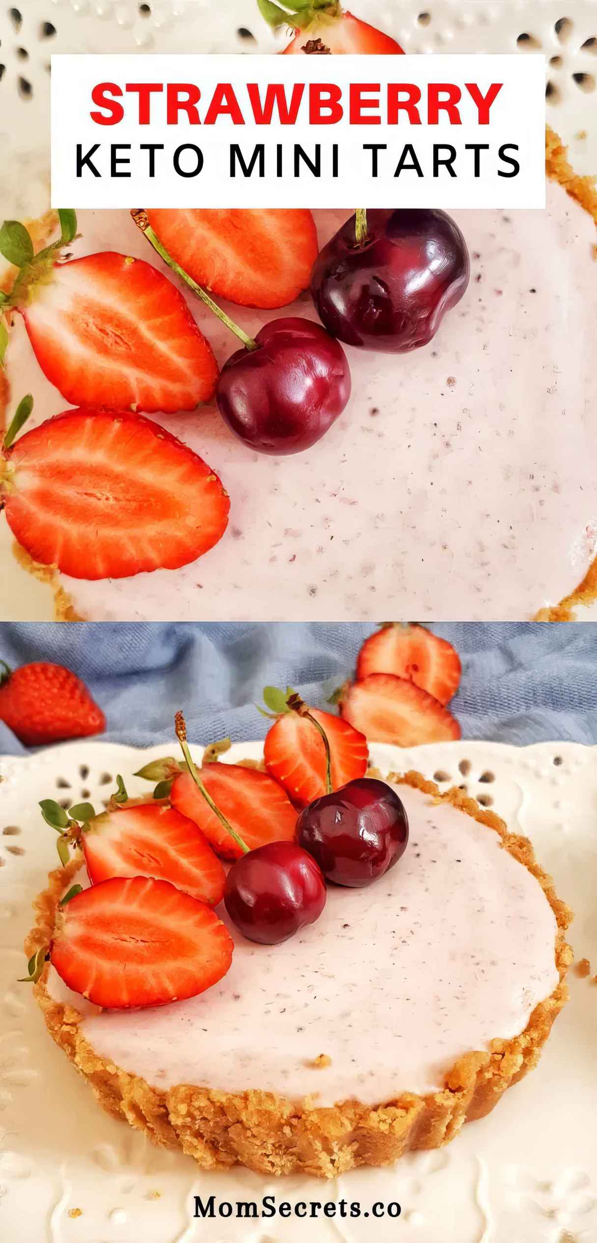 Keto Strawberry Mini Tarts - Easy Super Bowl Sunday Snack