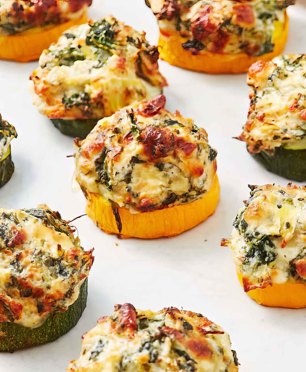 Spinach Artichoke Zucchini Bites
