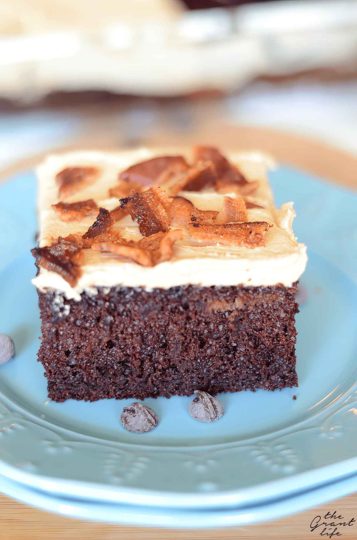 Chocolate Peanut Butter Bacon Cake