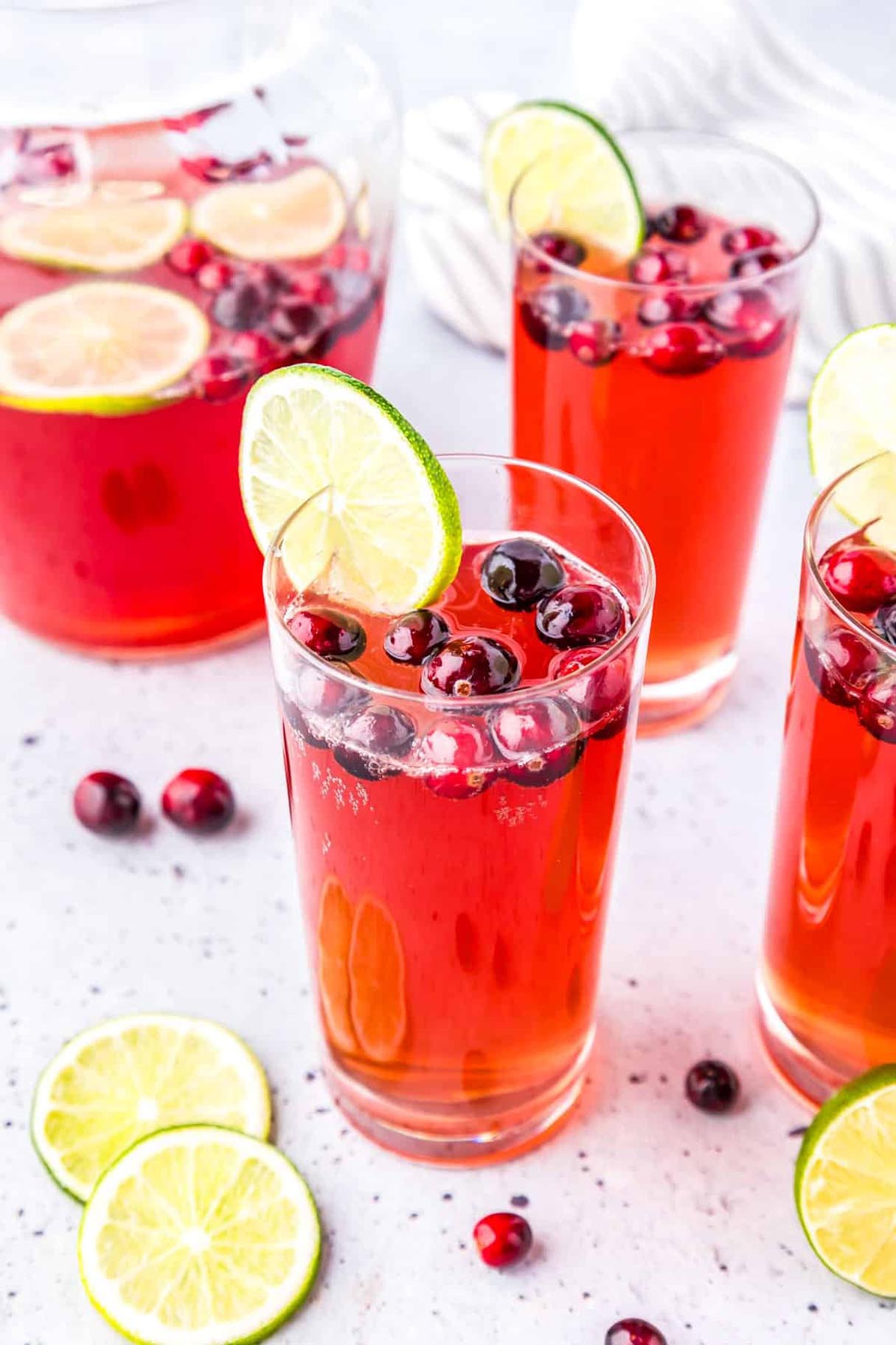 Cranberry Limeade Sparkling Mocktail Recipe