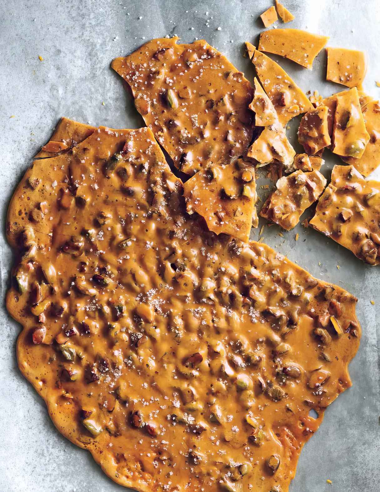 Crunchy Salted Pistachio Brittle