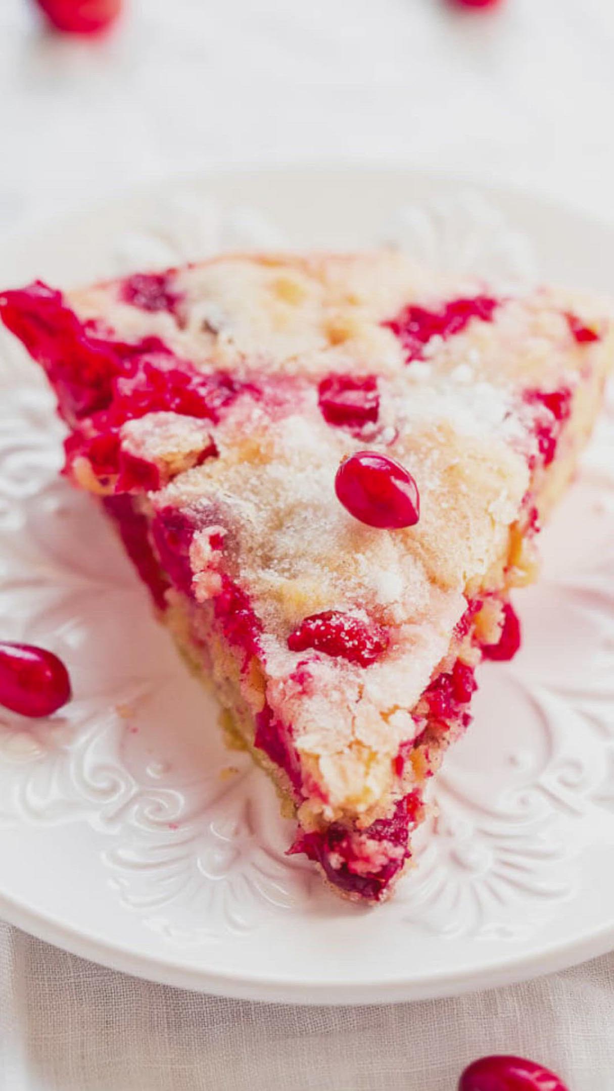 Crustless Cranberry Pie