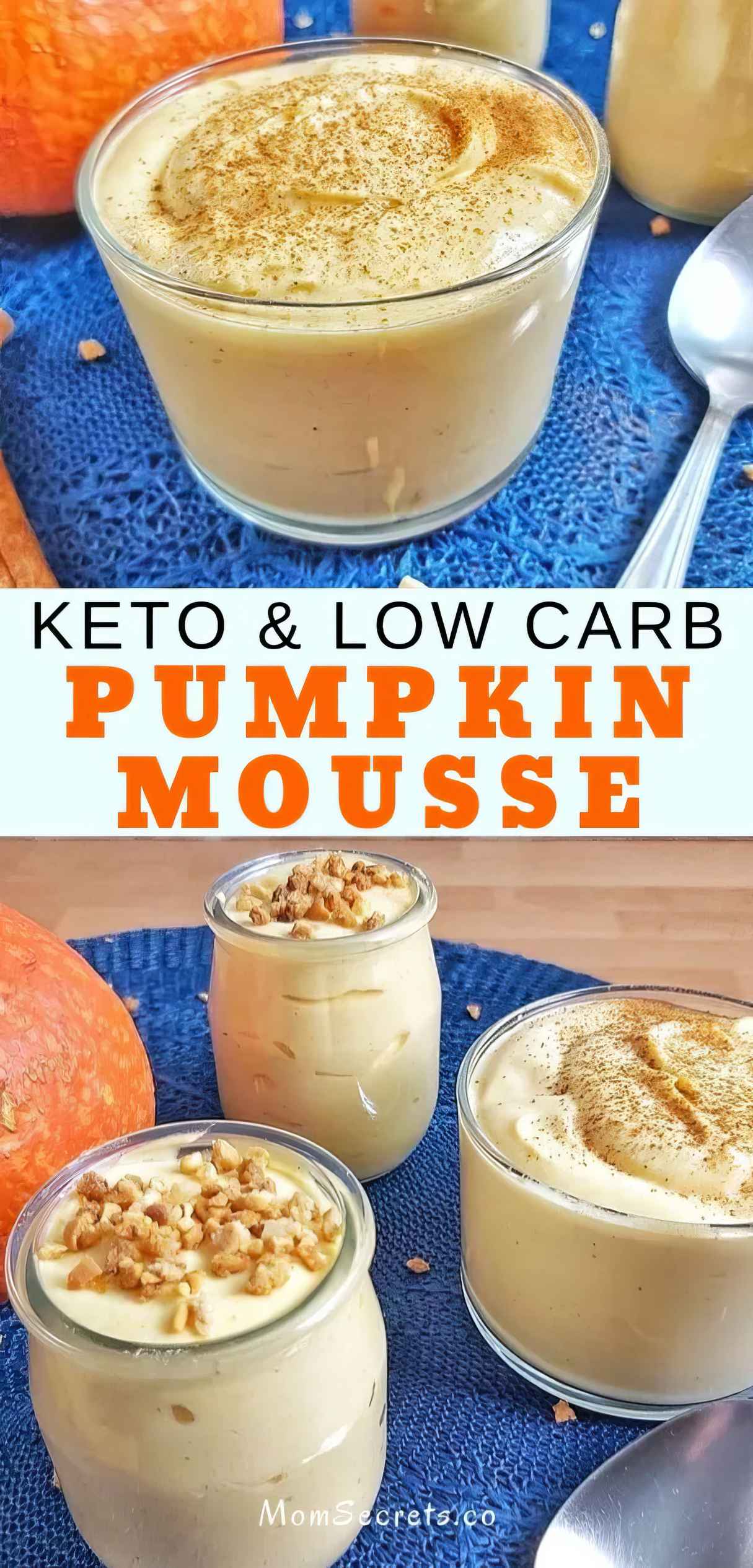 Keto Low Carb Pumpkin Cheesecake Mousse