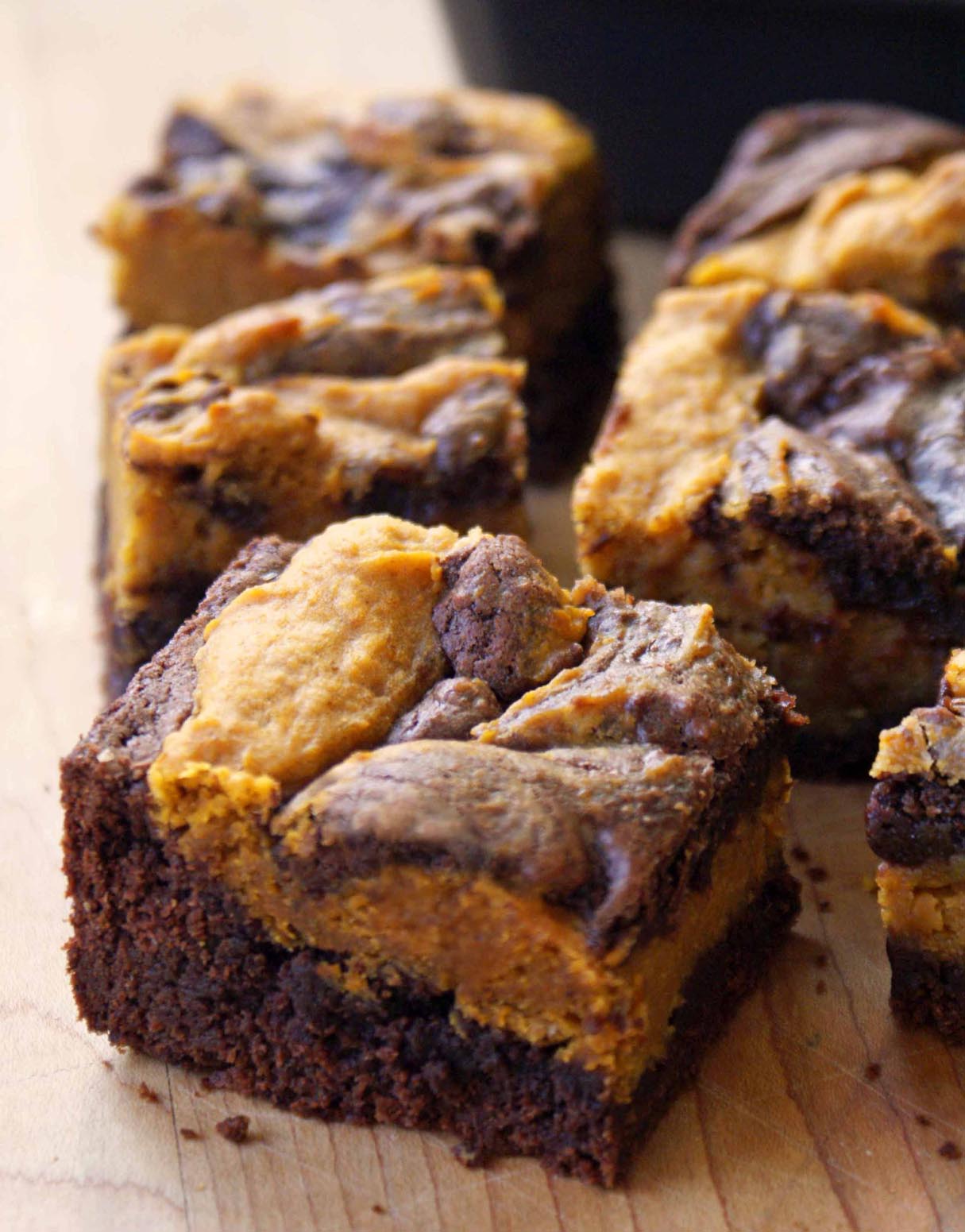 Pumpkin Swirl Brownie