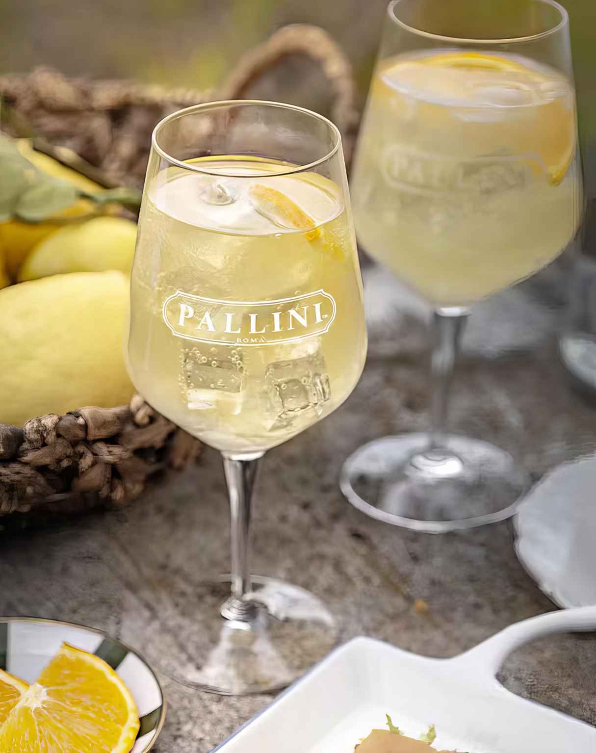 Sparkling Pallini Limoncello Spritz (muddle with Prosecco)
