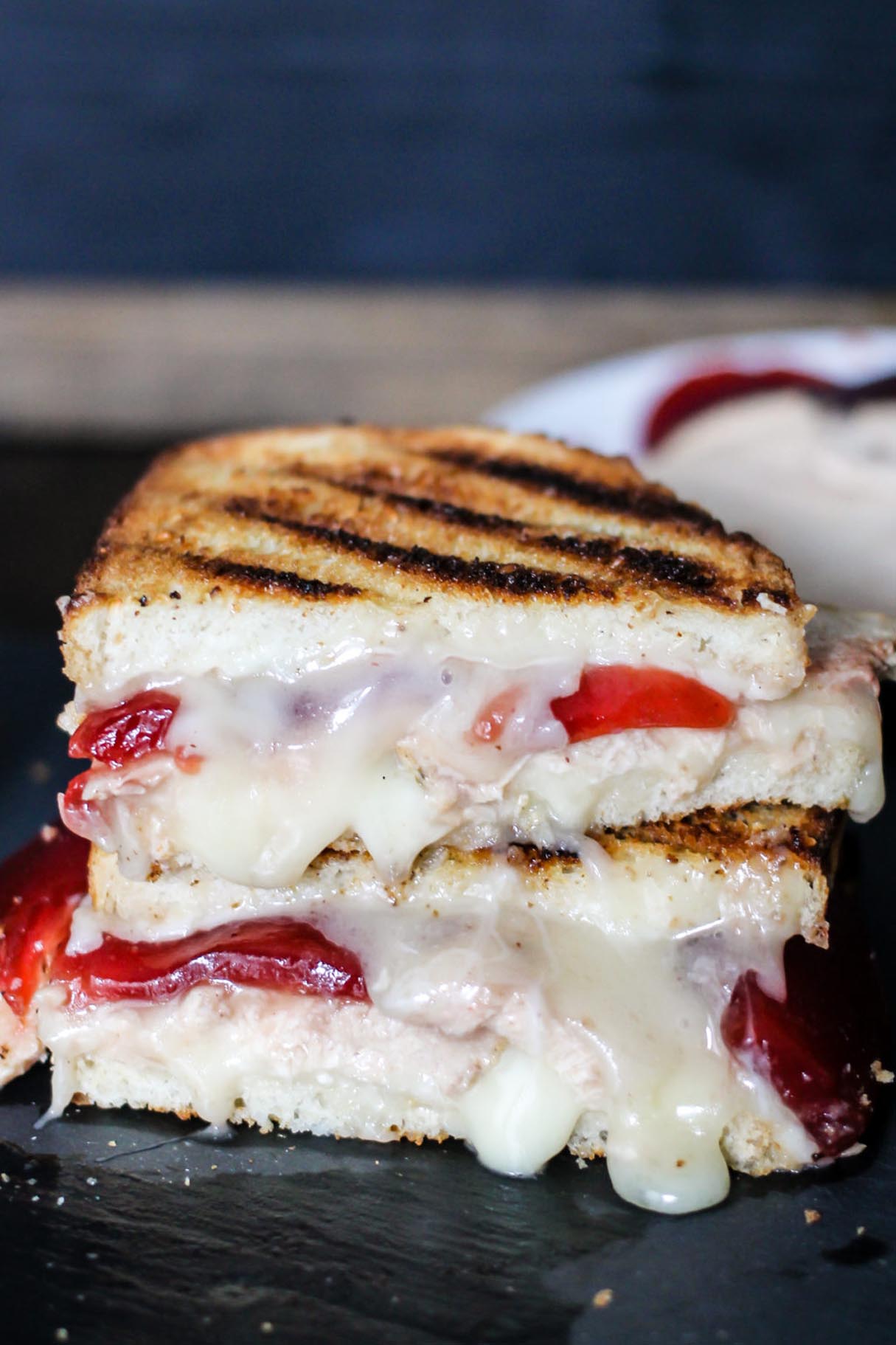 Turkey Cranberry Grilled Cheese