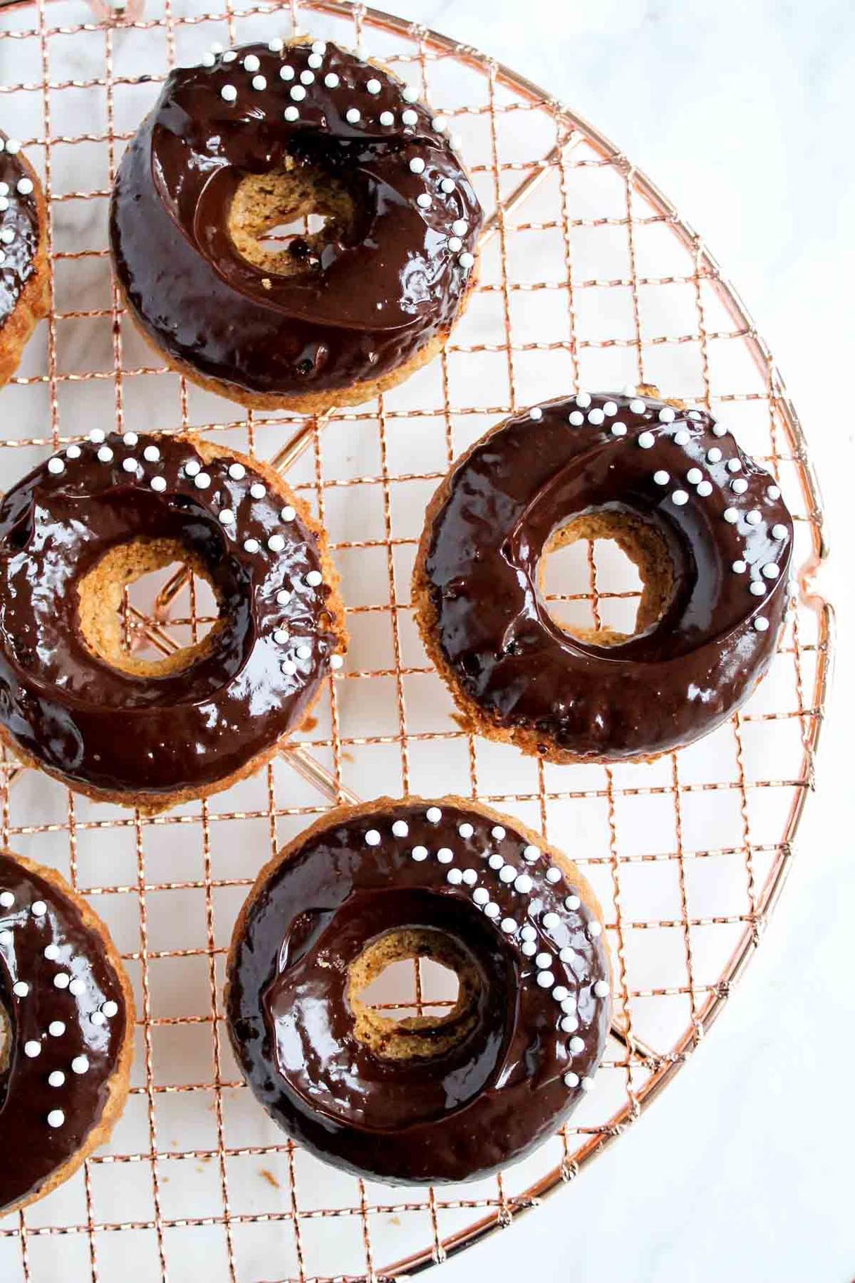 Chocolate Glazed Donut Cookies