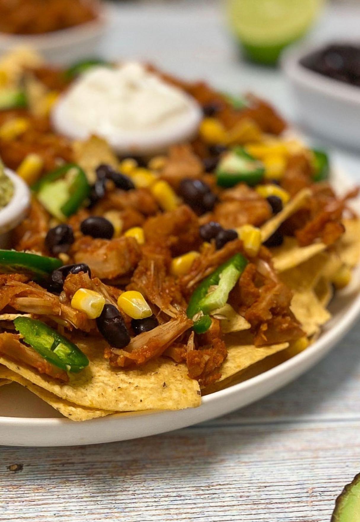 Jackfruit Nachos