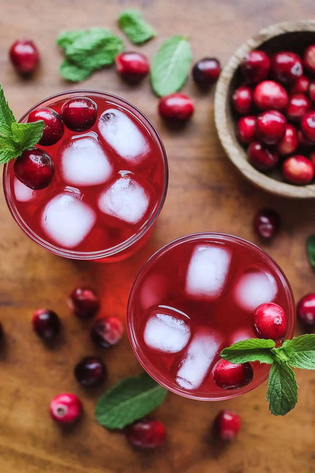Mistletoe Martini Cranberry Christmas Cocktail