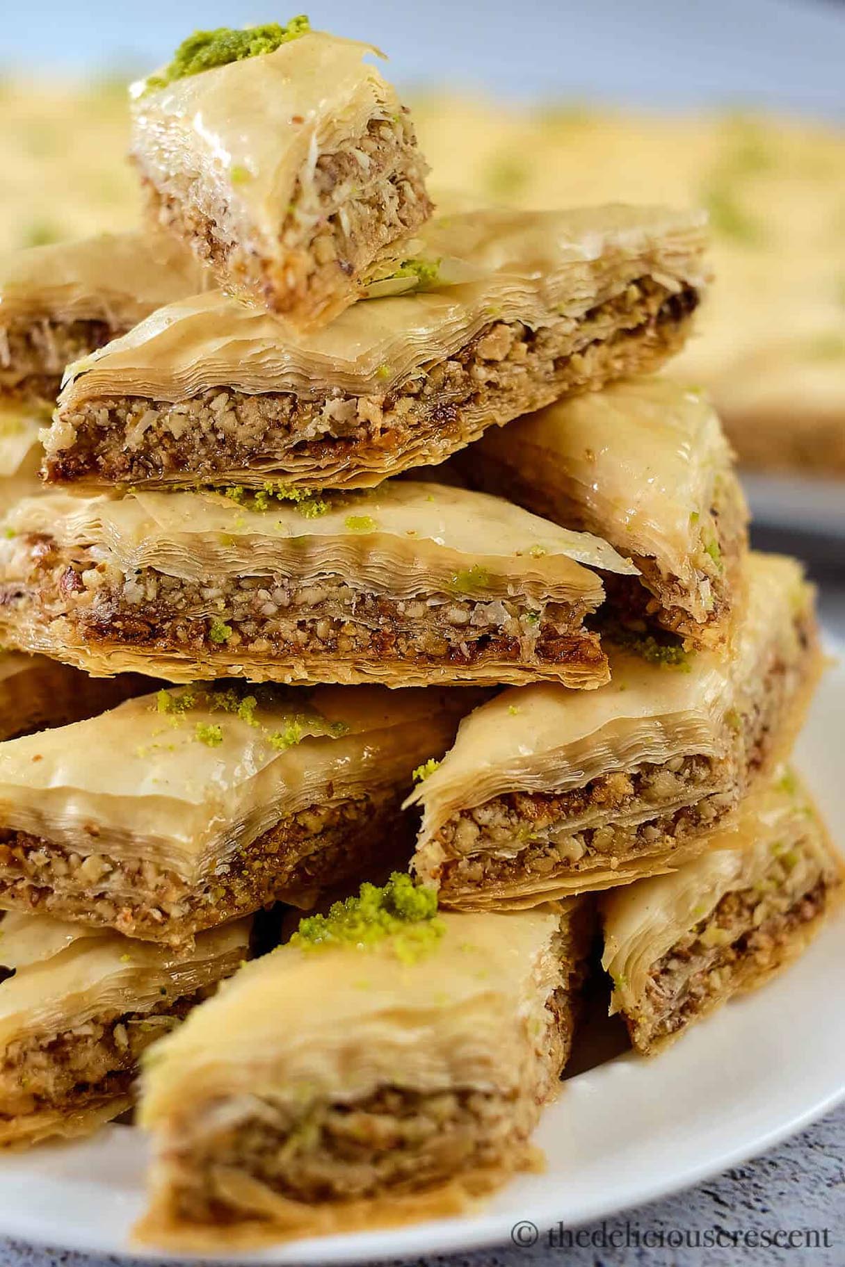 Persian Baklava with Walnuts and Rosewater