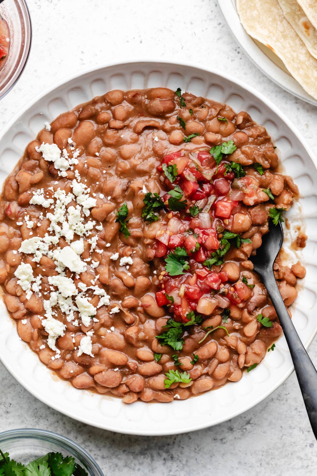 Instant Pot Mexican Pinto Beans (GF, Vegan, Pantry Meal, No Soak)