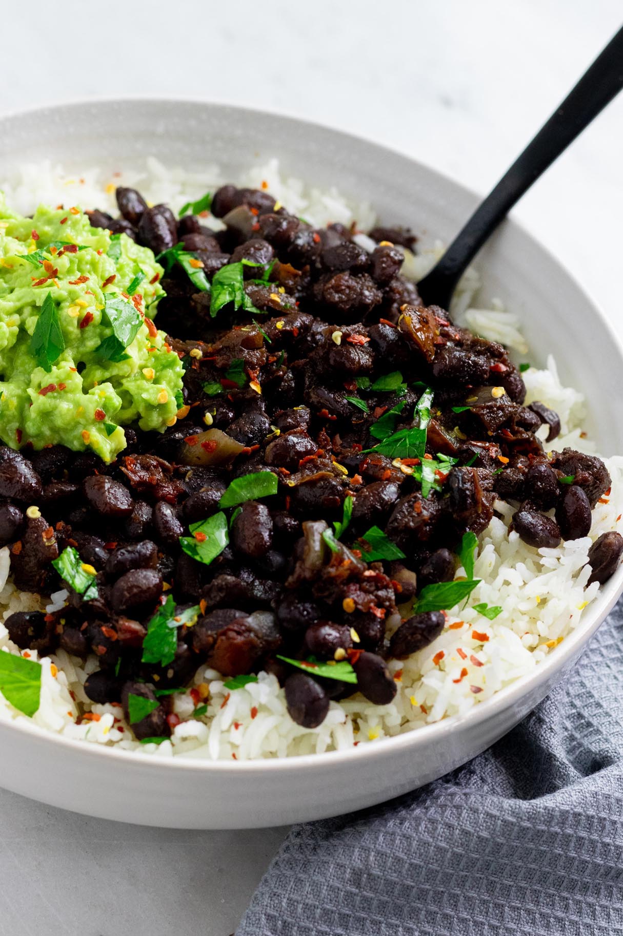 Vegan Instant Pot Black Beans and Rice