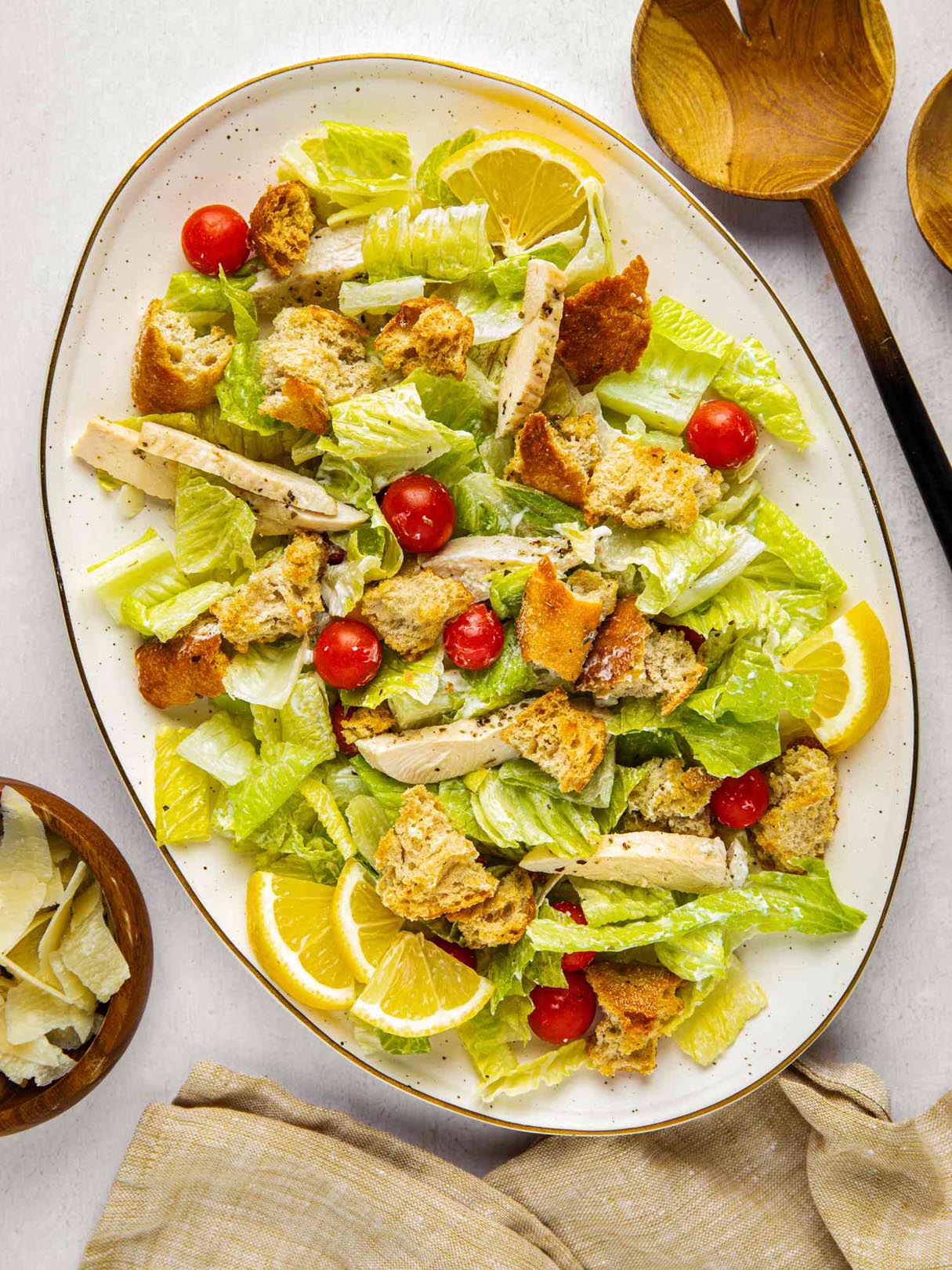 Chicken Caesar Salad with Greek-style Yogurt Dressing