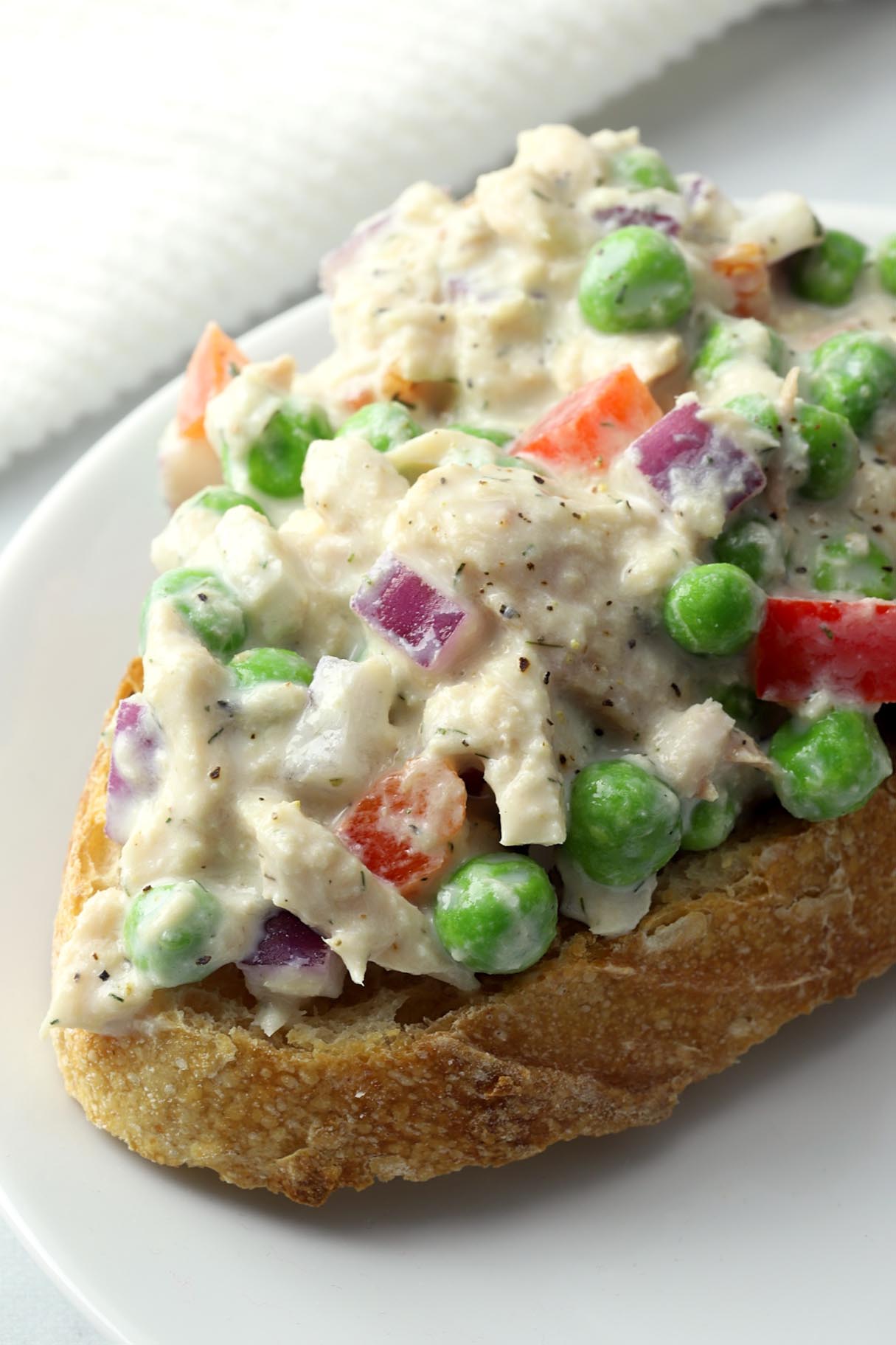 High Protein Sweet Pea and Tuna Salad