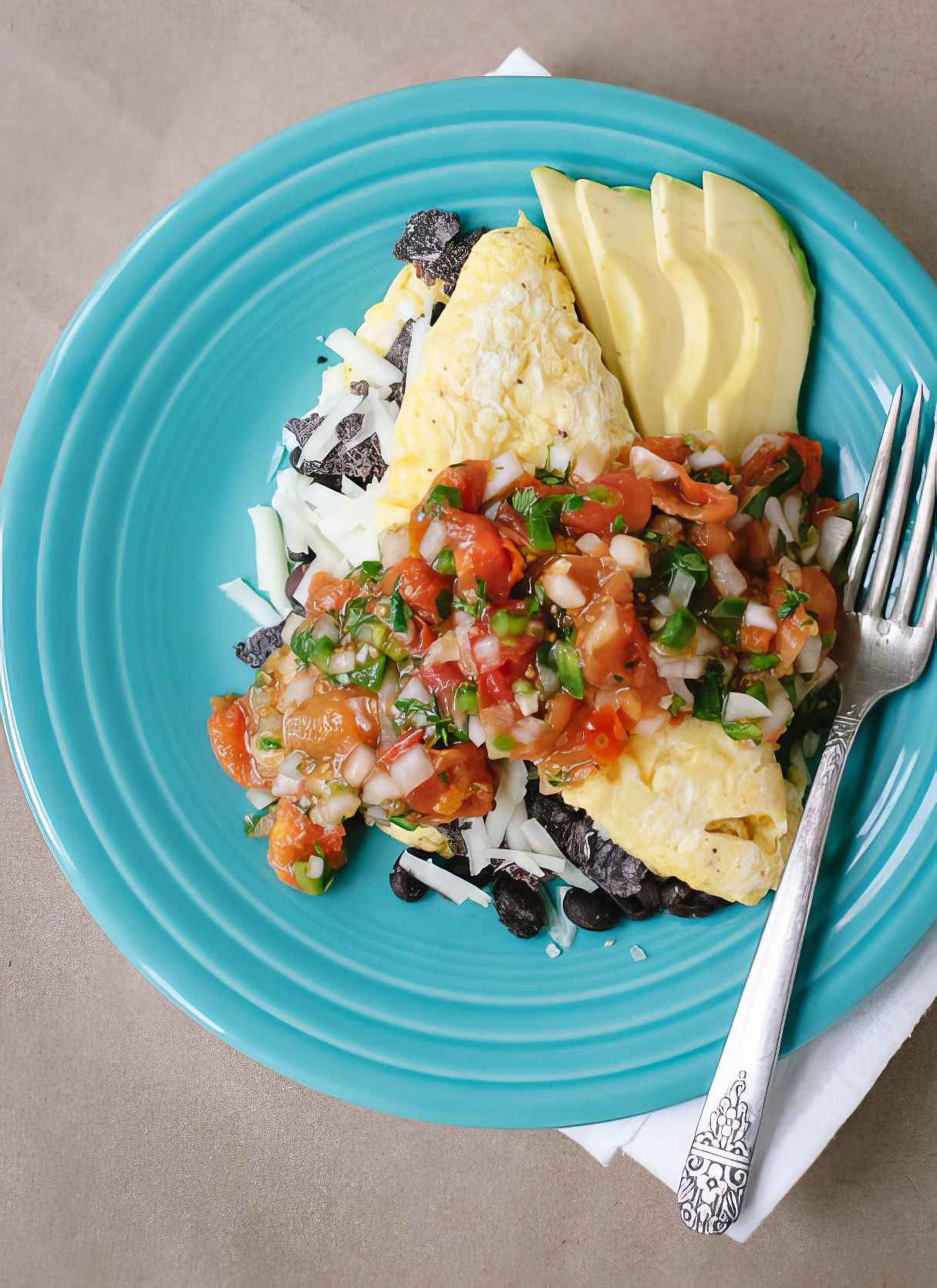 Tex-Mex Omelette With Roasted Cherry Tomato Salsa