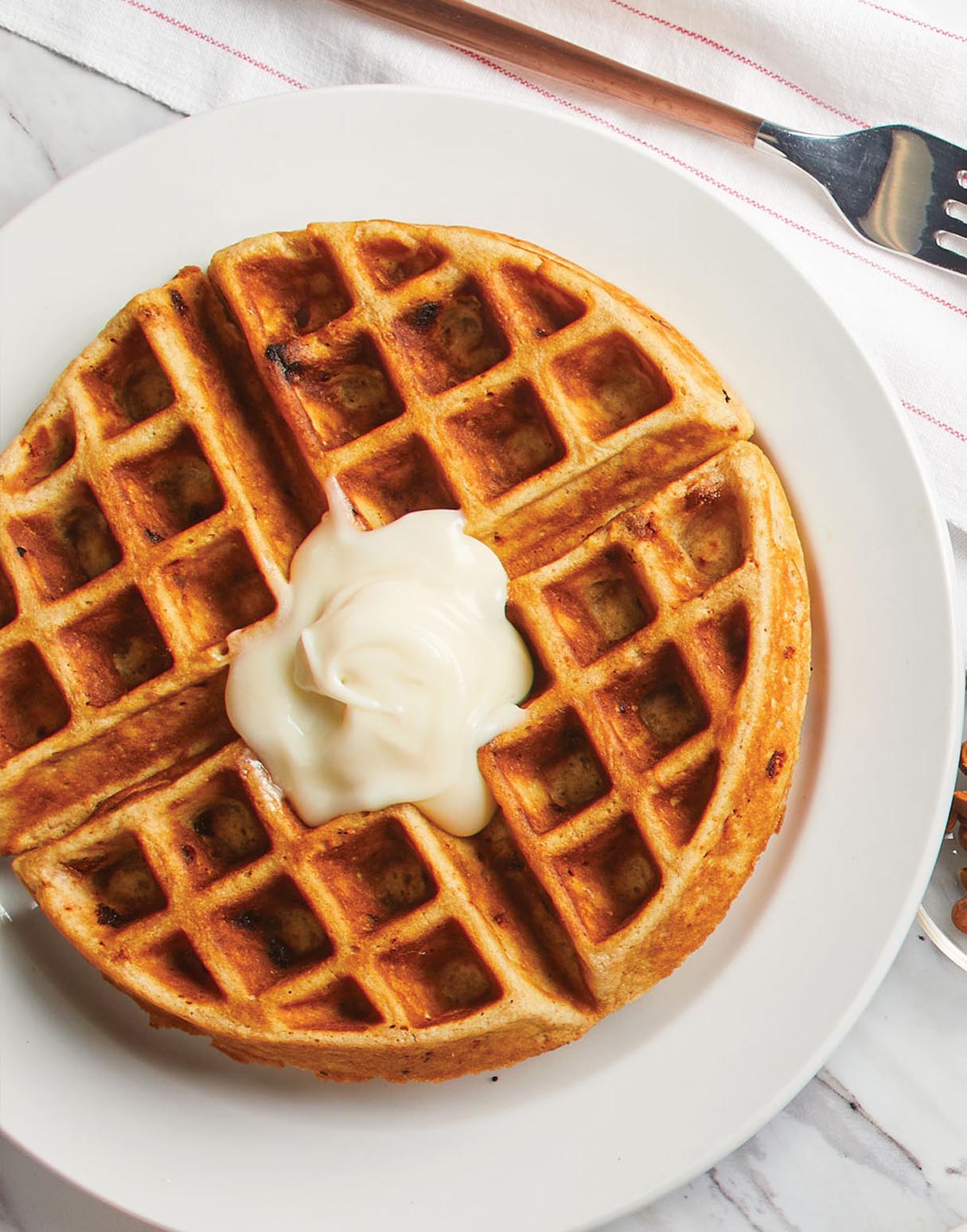 Eggnog Waffles