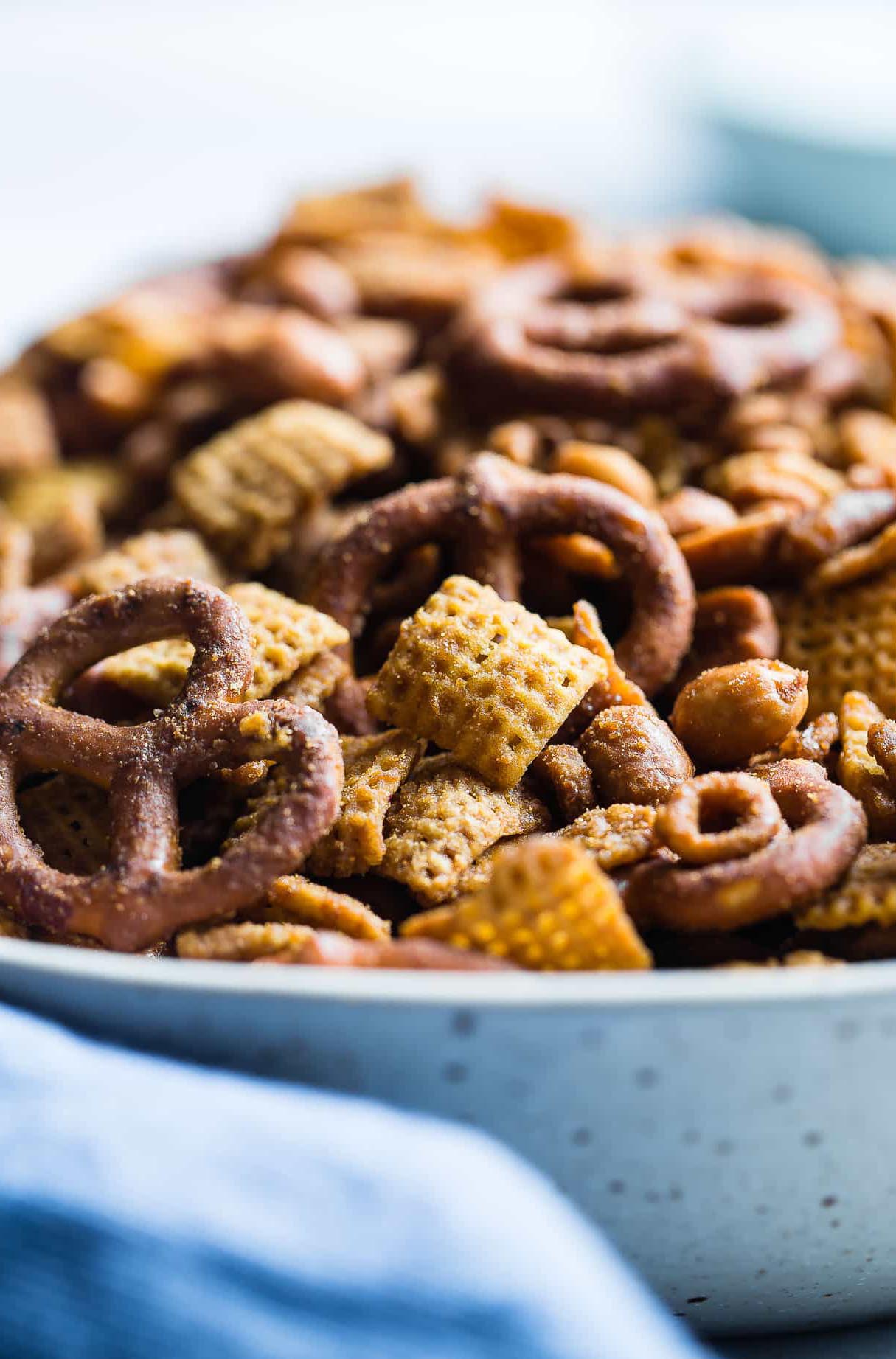 Crockpot Honey Nut & Dark Chocolate Chex Mix