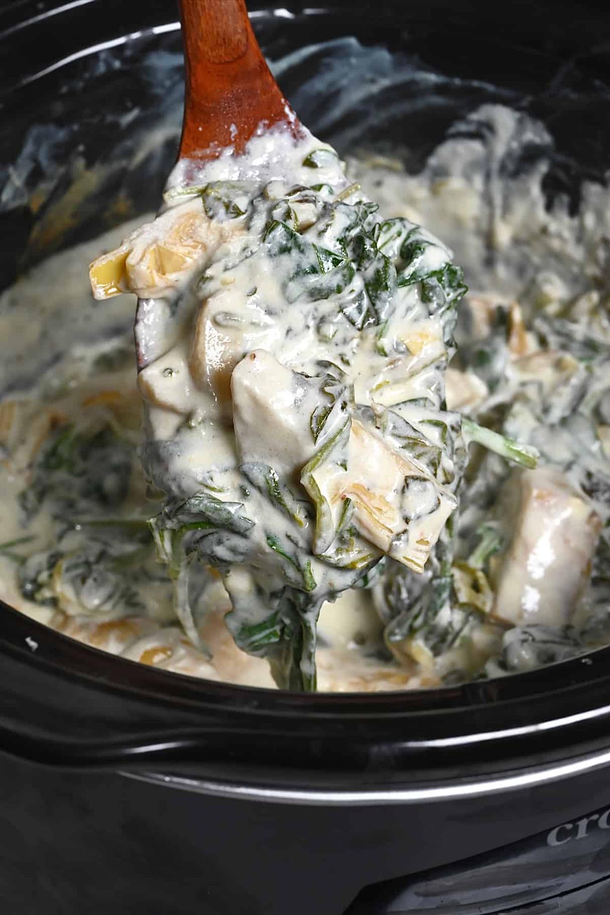 Crockpot Spinach Artichoke Dip