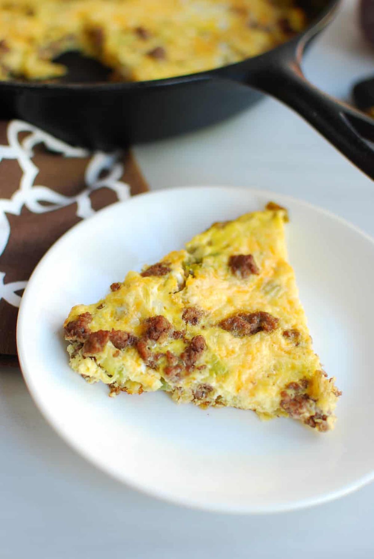 5 Ingredient Cheeseburger Frittata (Keto Friendly!)