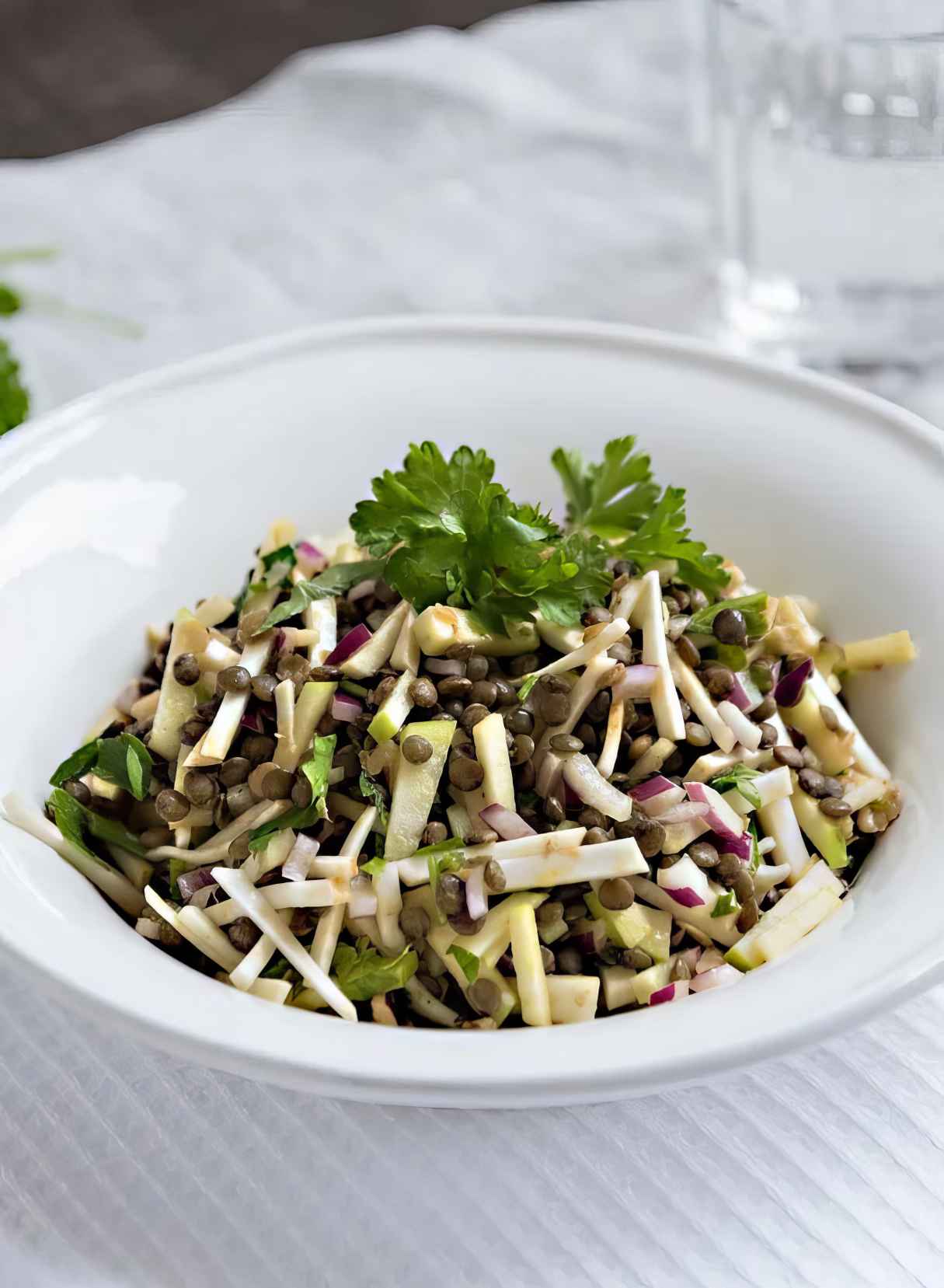 Apple Celery Lentil Salad