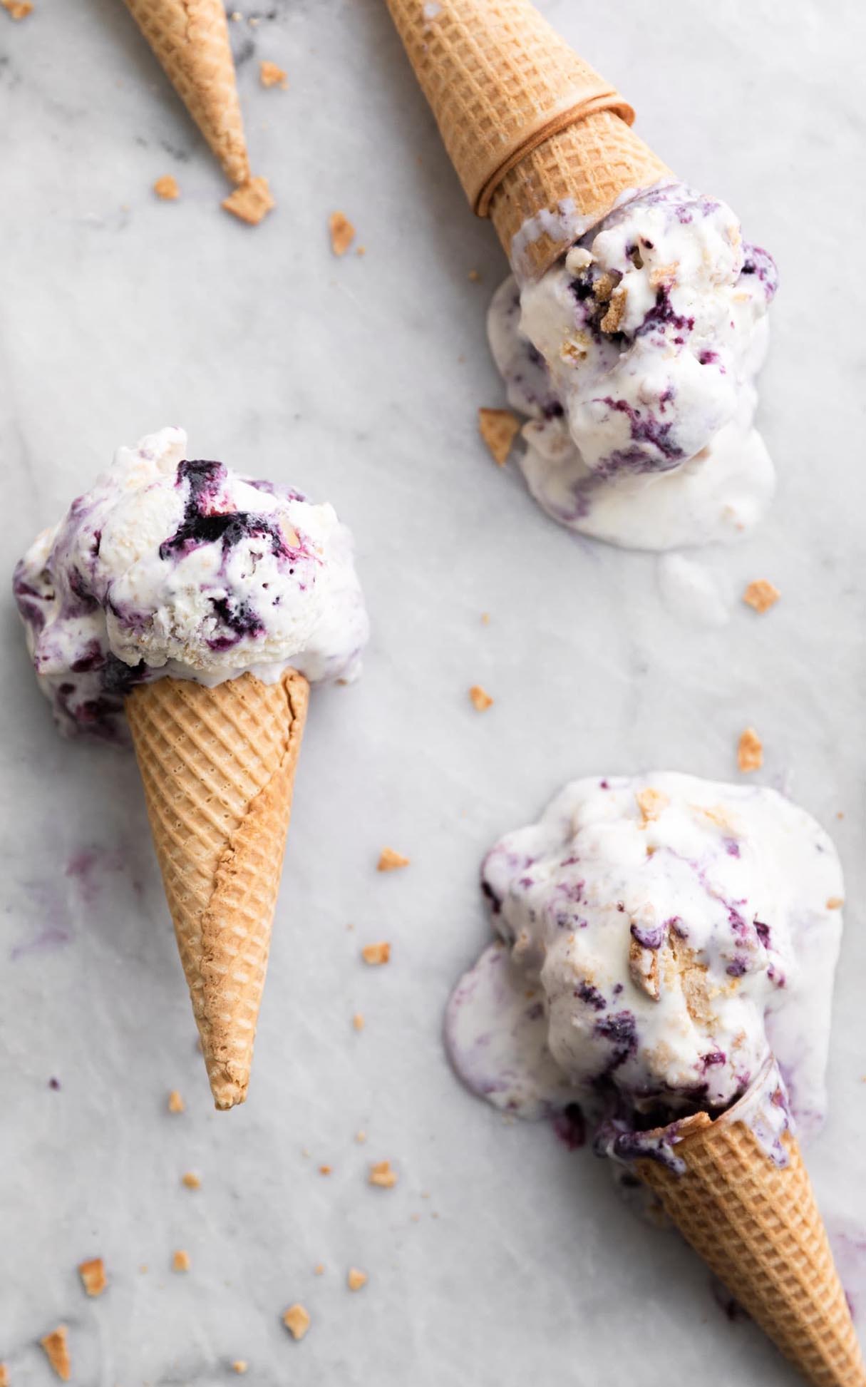 Blueberry Cheesecake Ice Cream