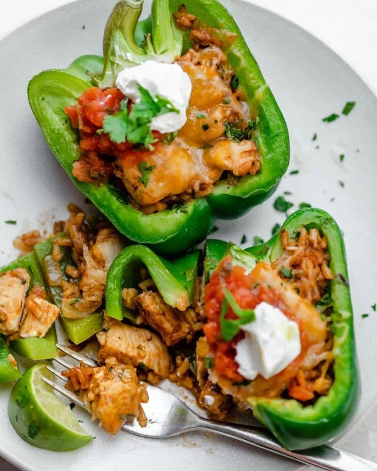 Chicken Fajita Stuffed Peppers