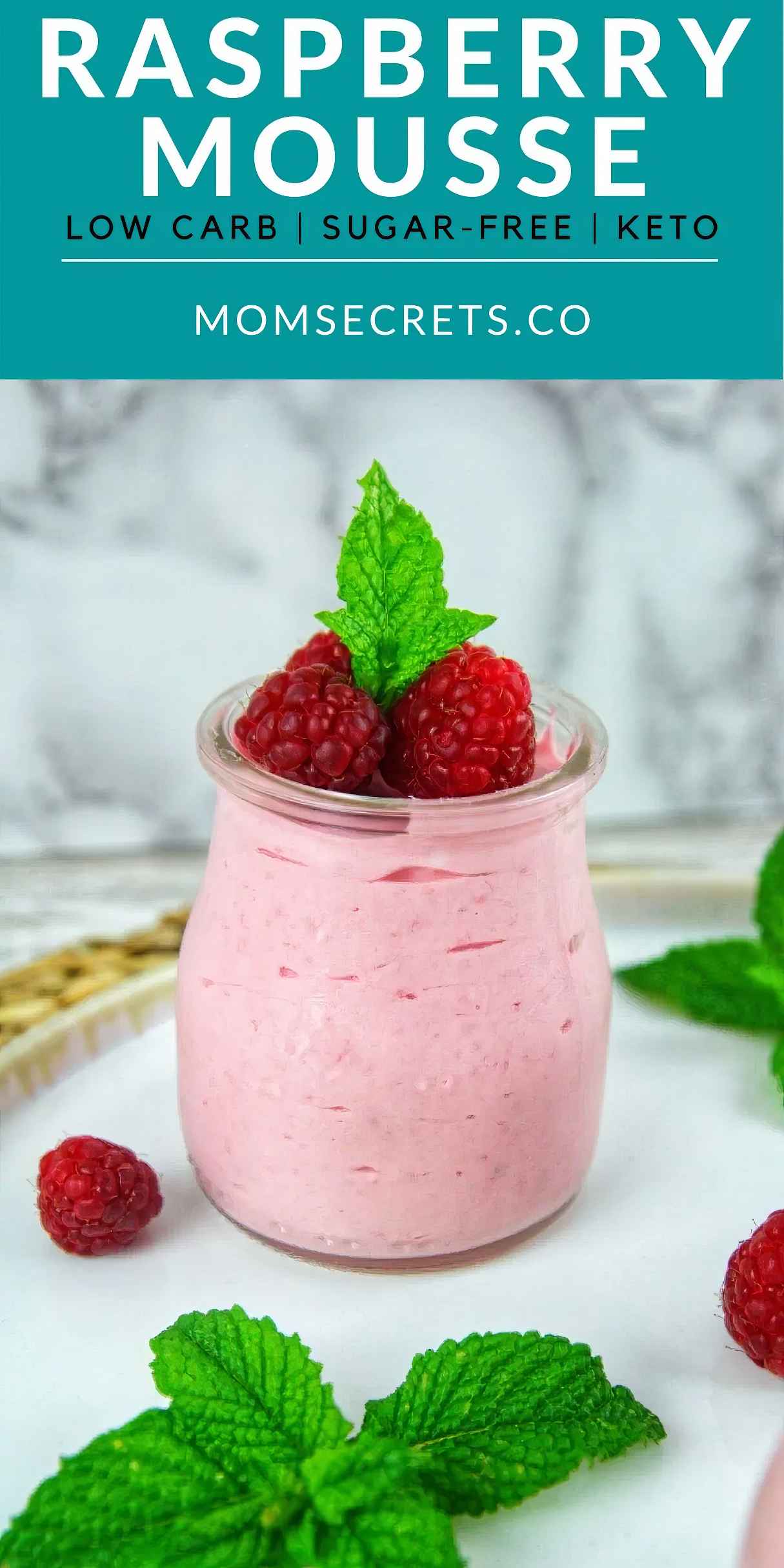 Easy Low Carb Sugar-Free Raspberry Mousse Recipe