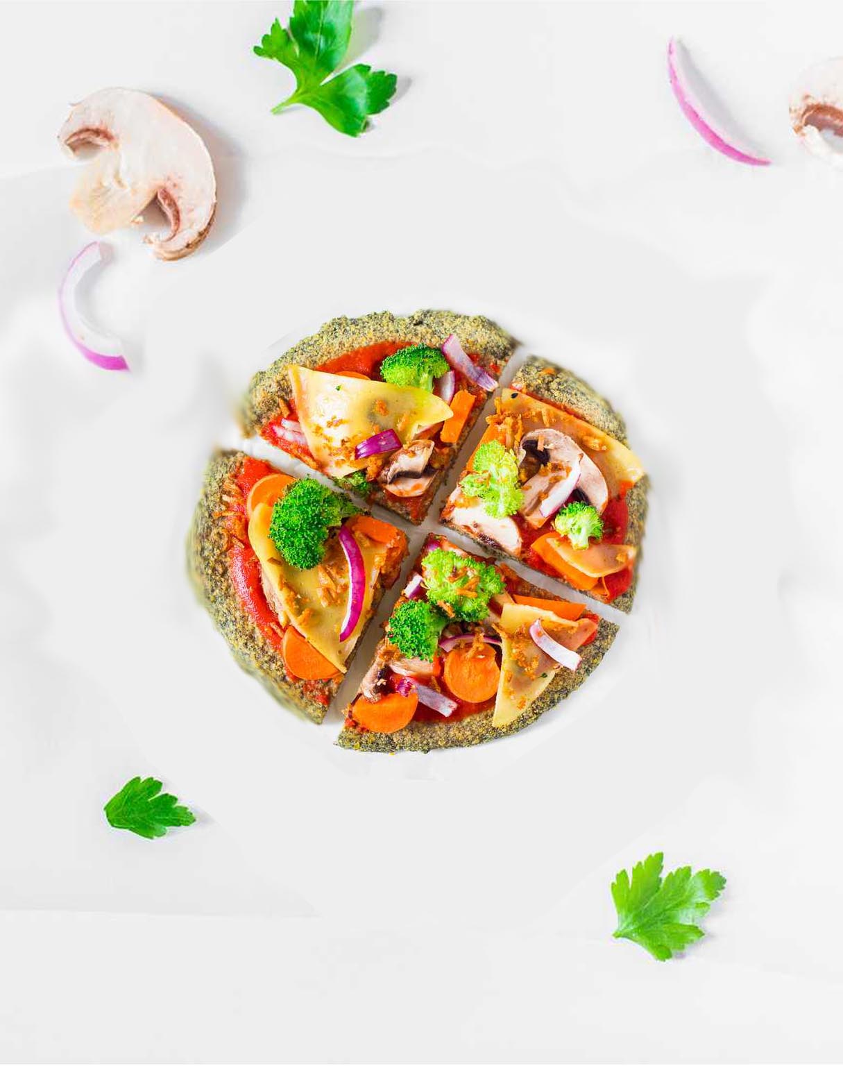 Green Lentil Pizza Crust