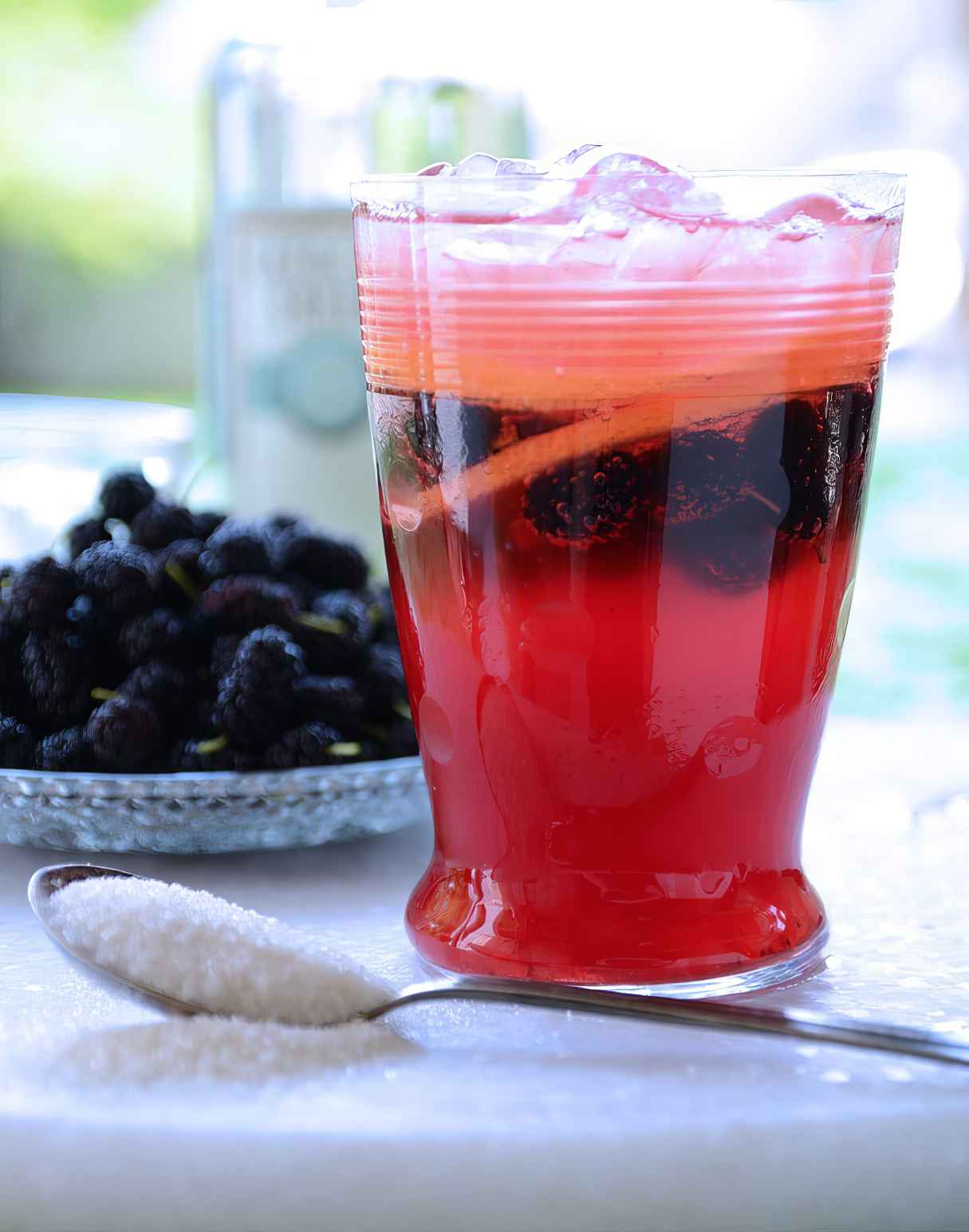 Mulberry Lemon Gin Fizz