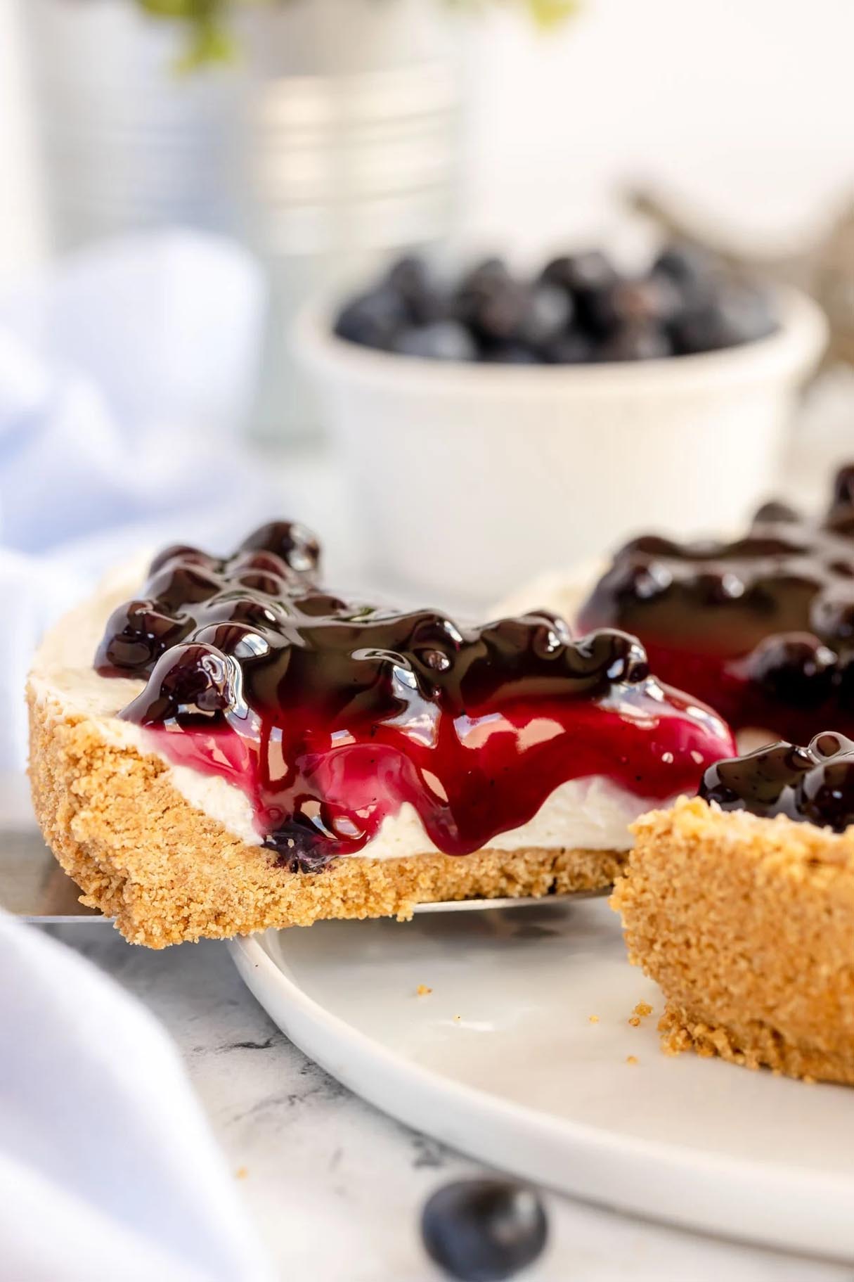 No-Bake Blueberry Cheesecake