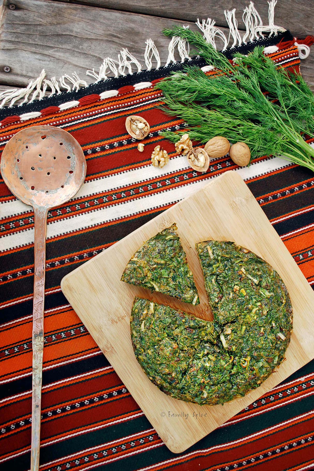 Persian Herb Quiche - Kookoo Sabzi (Kuku Sabzi)