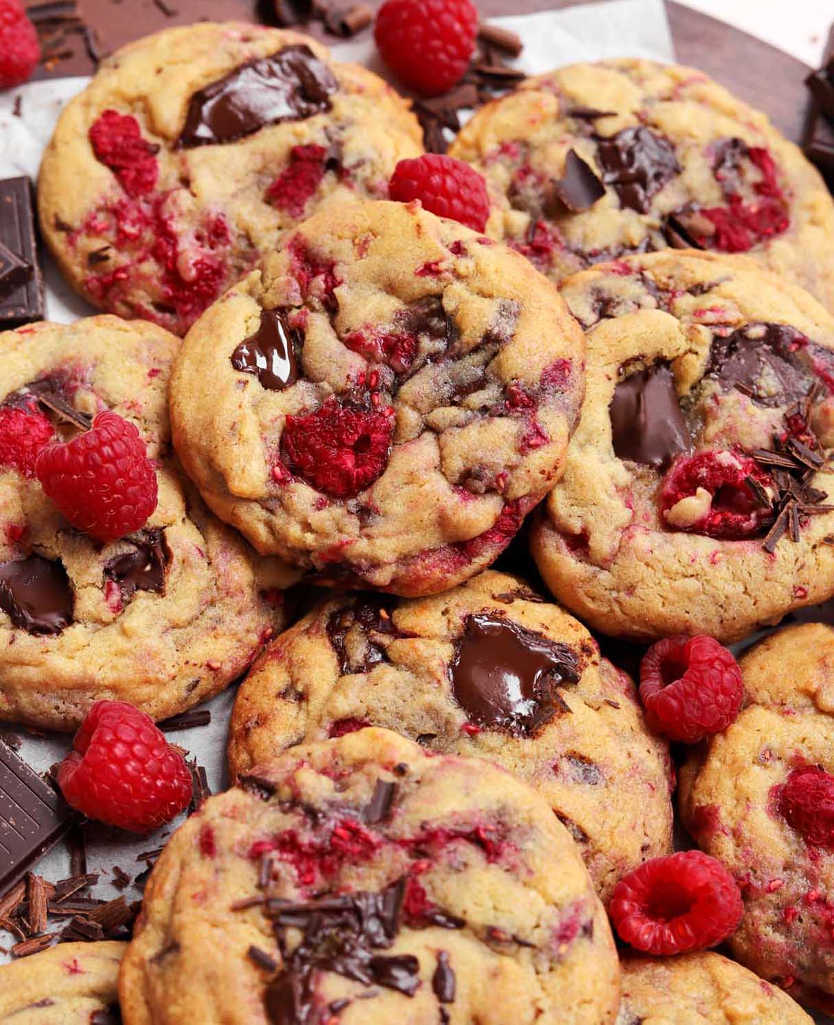 Raspberry Chocolate Chip Cookies