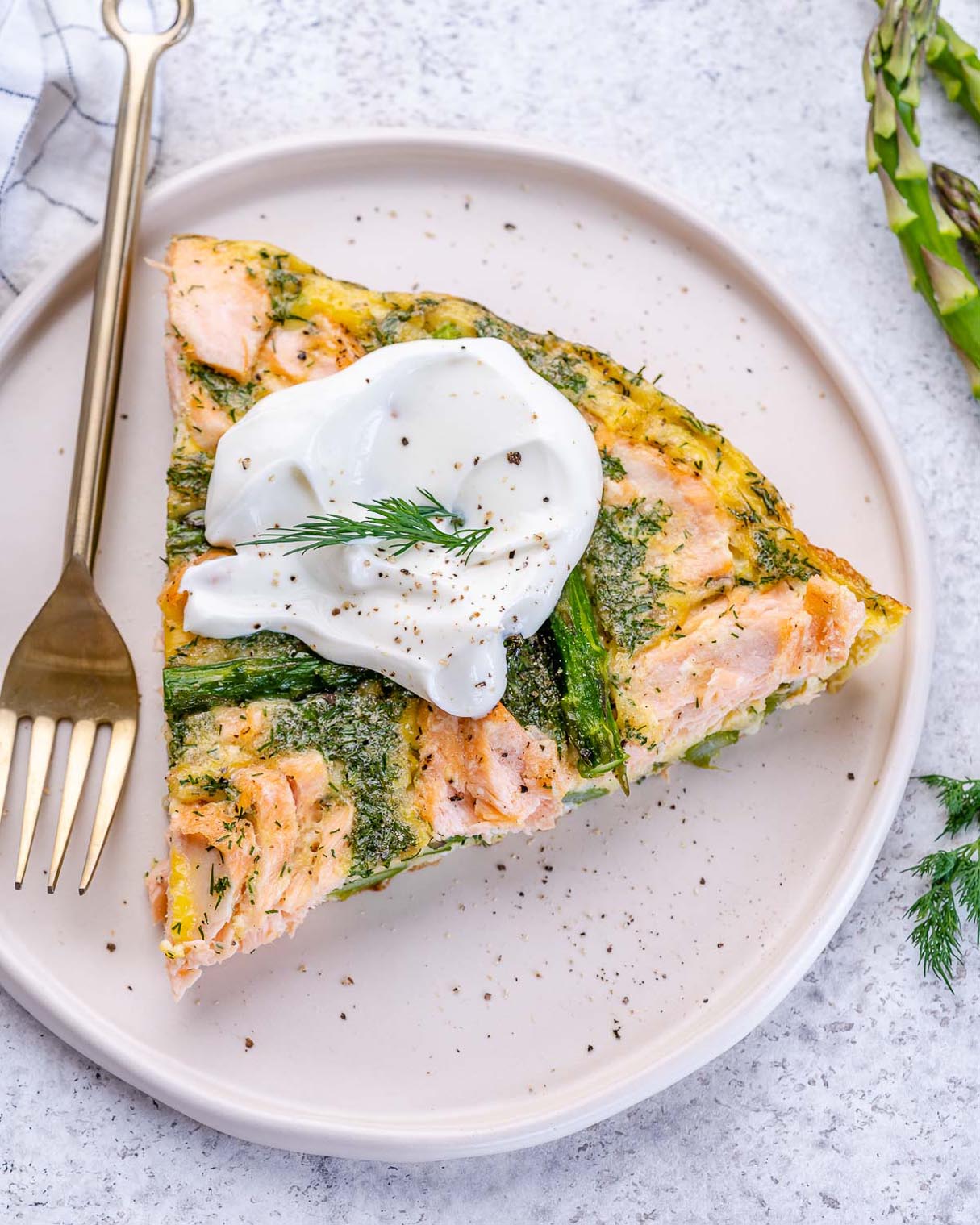 Salmon, Pea & Horseradish Frittata