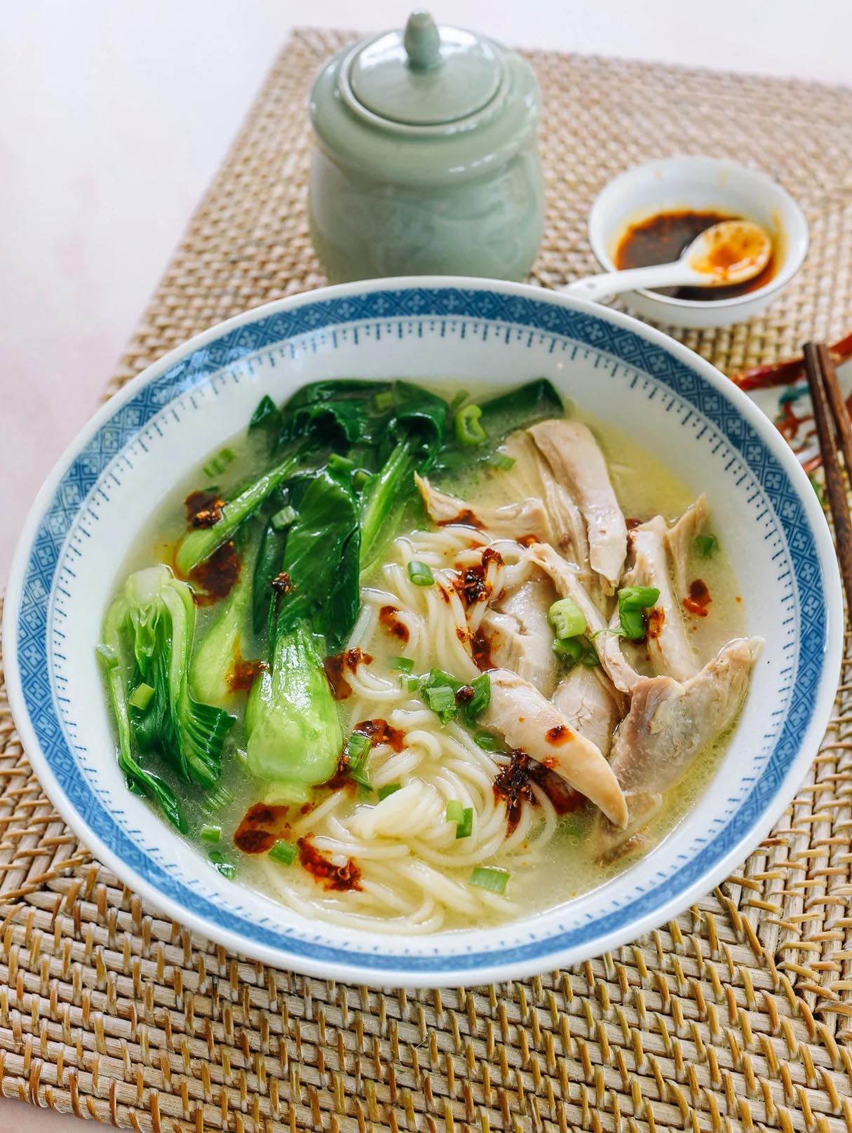 Chinese Noodle Soup with Chicken