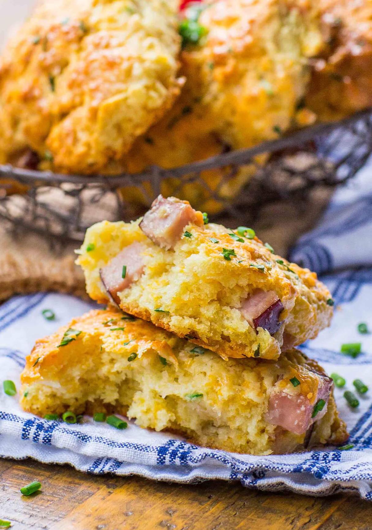Ham and Cheese Scone