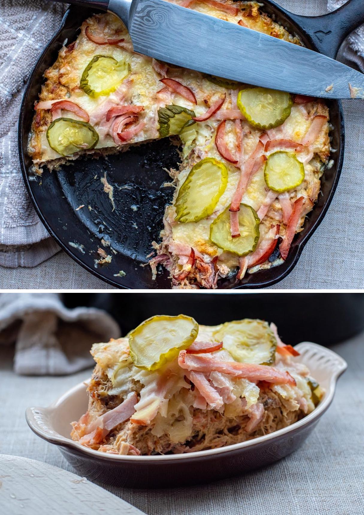 Cuban Casserole Using Leftover Pulled Pork (The Toppings is the Main Thing!)