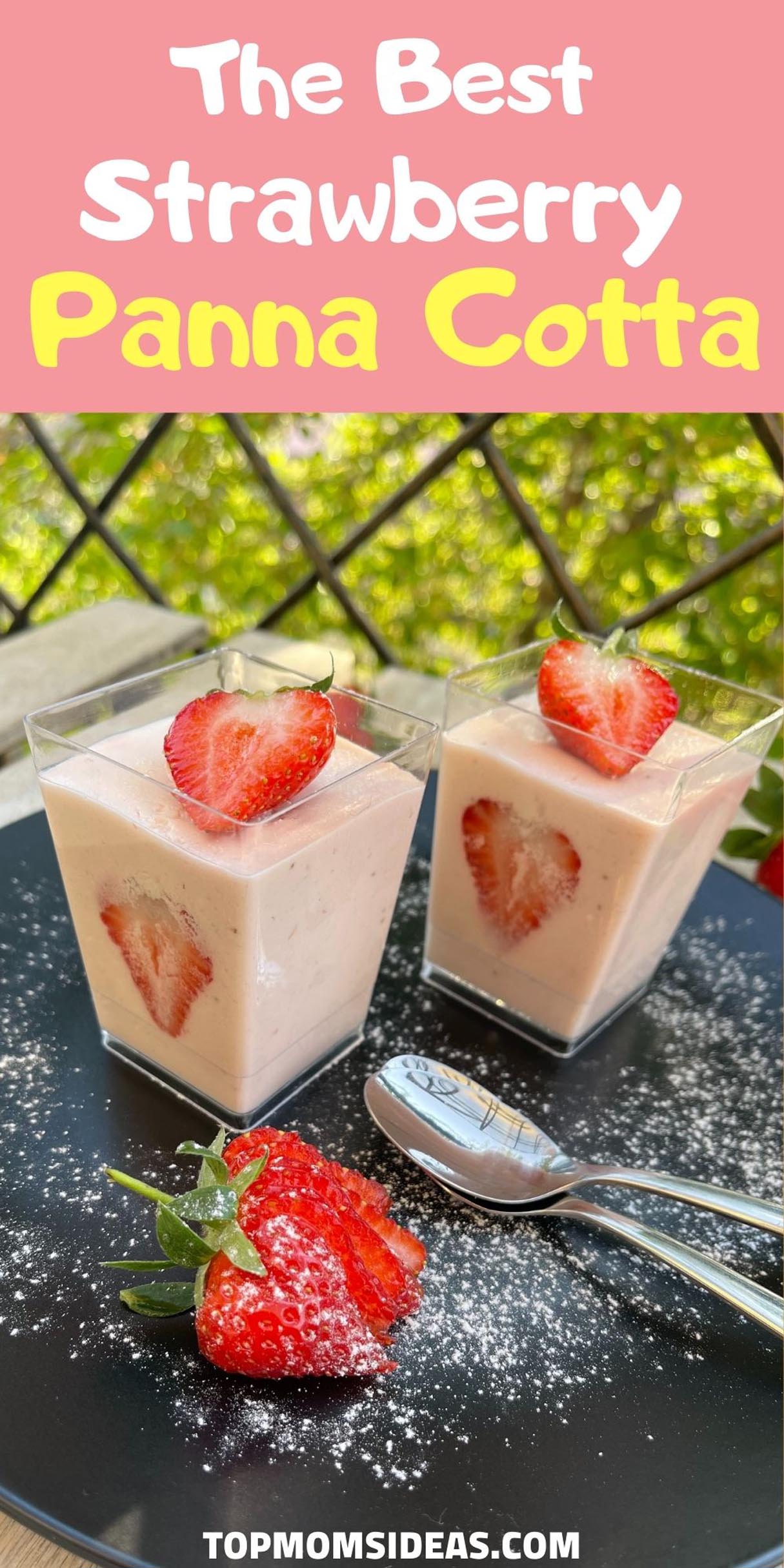 Elegant Strawberry Panna Cotta for Hot Summer Day