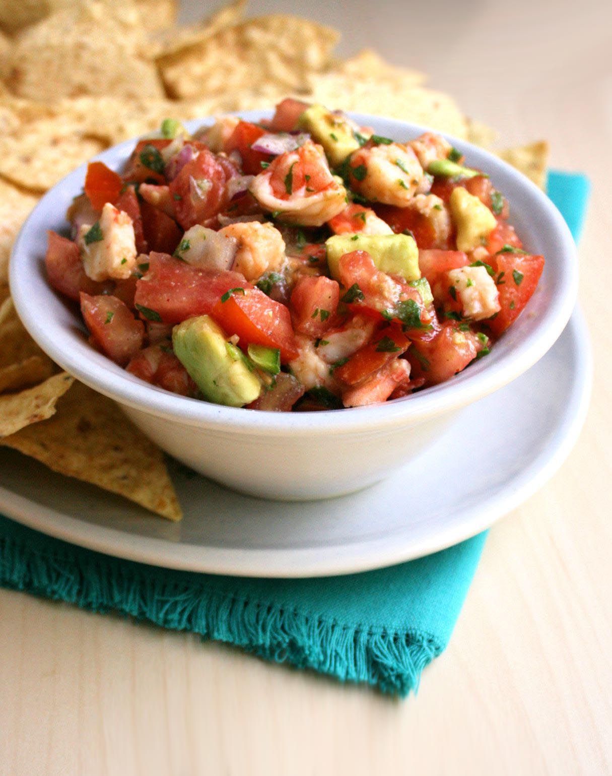 Skinny Shrimp Salsa