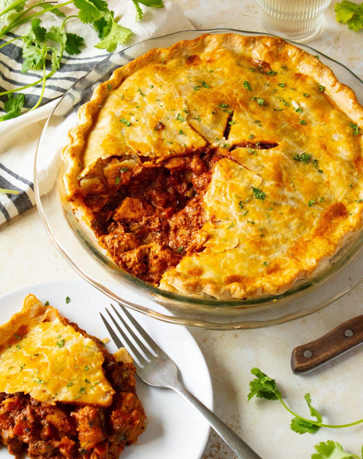 Spicy Bean and Beef Pie