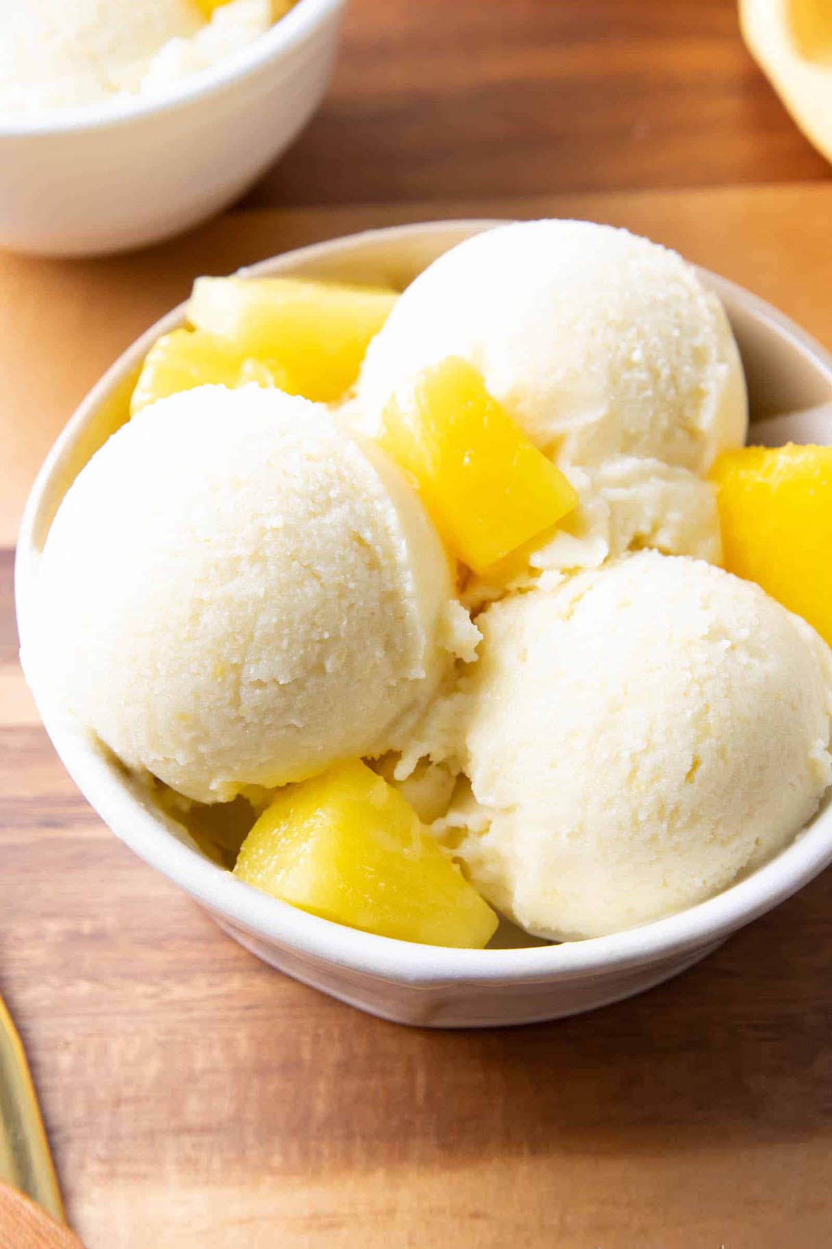 2-Ingredient Pineapple Coconut Sorbet