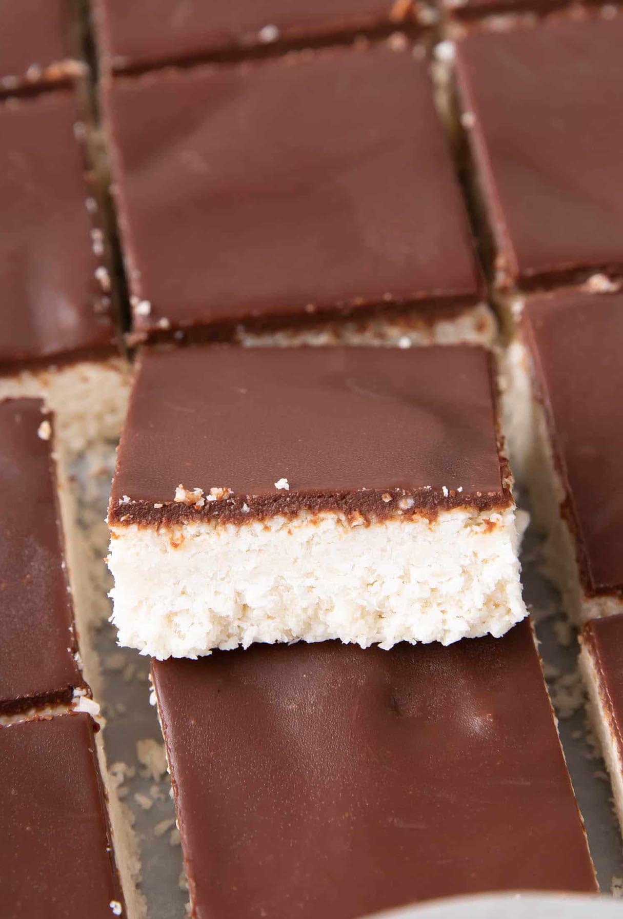 5-Ingredient Vegan Coconut Chocolate Bars
