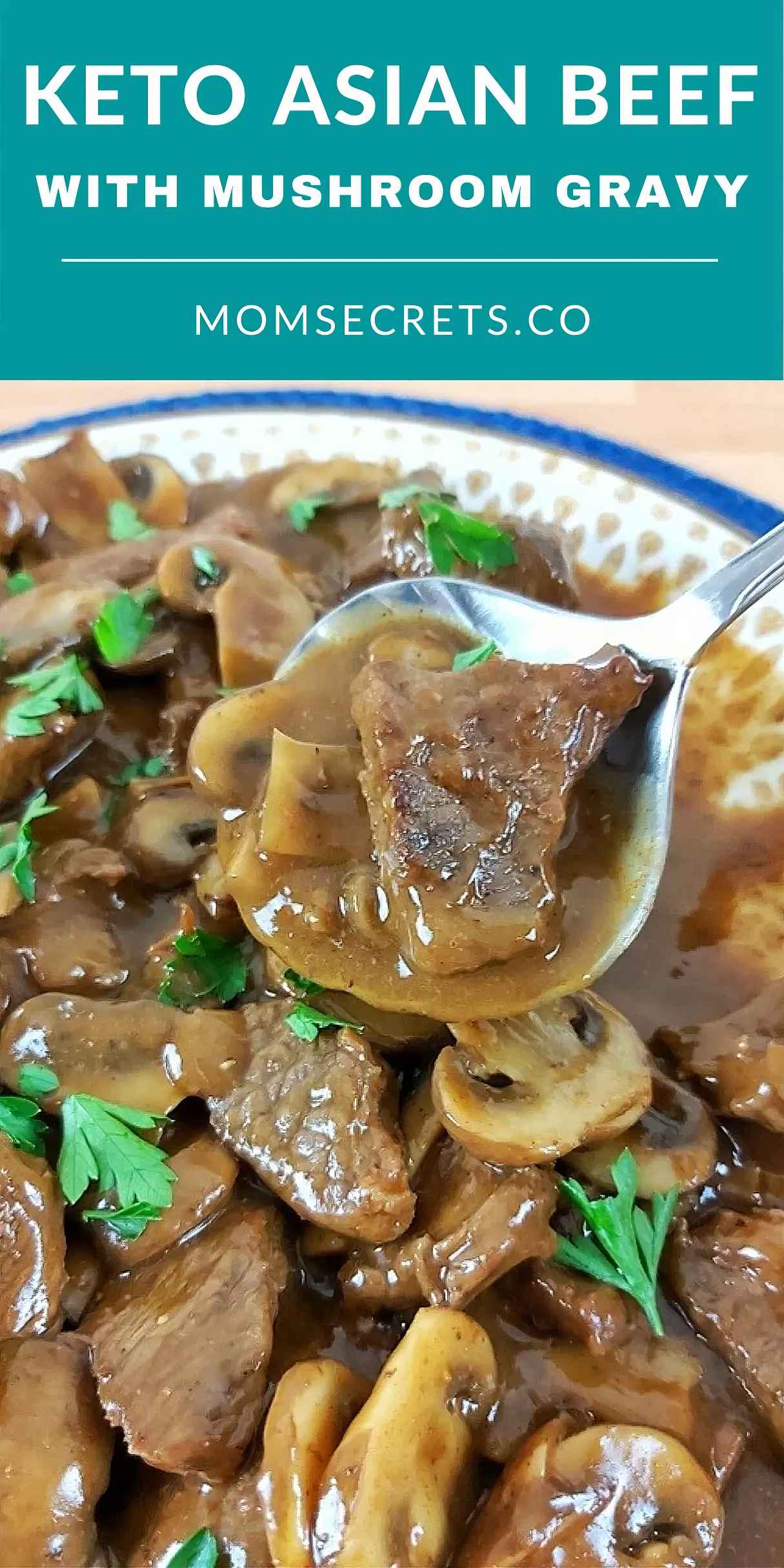 Asian Beef Tips with Mushroom Gravy (Keto, Low Carb)