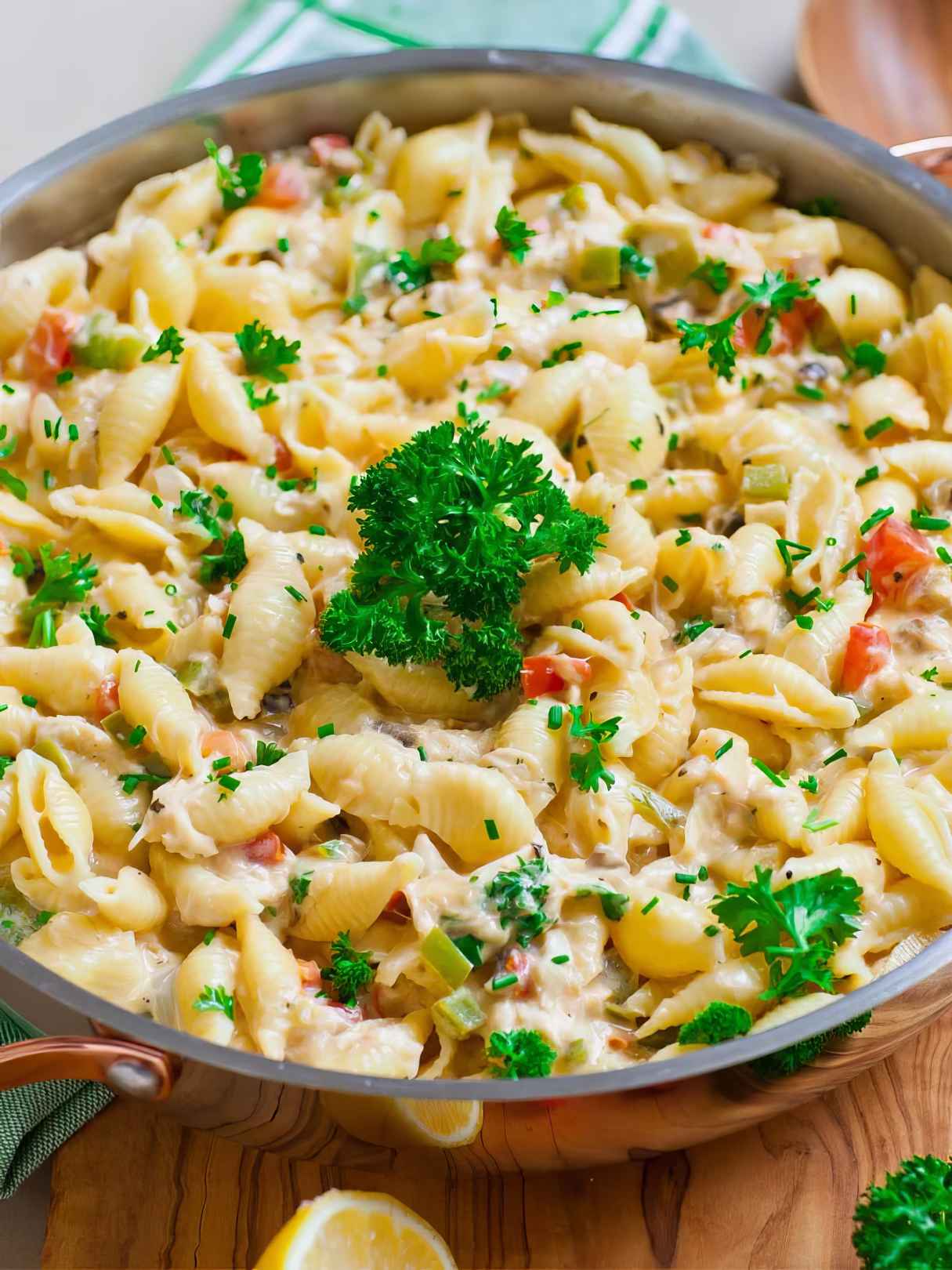 Cheesy Crab Pasta
