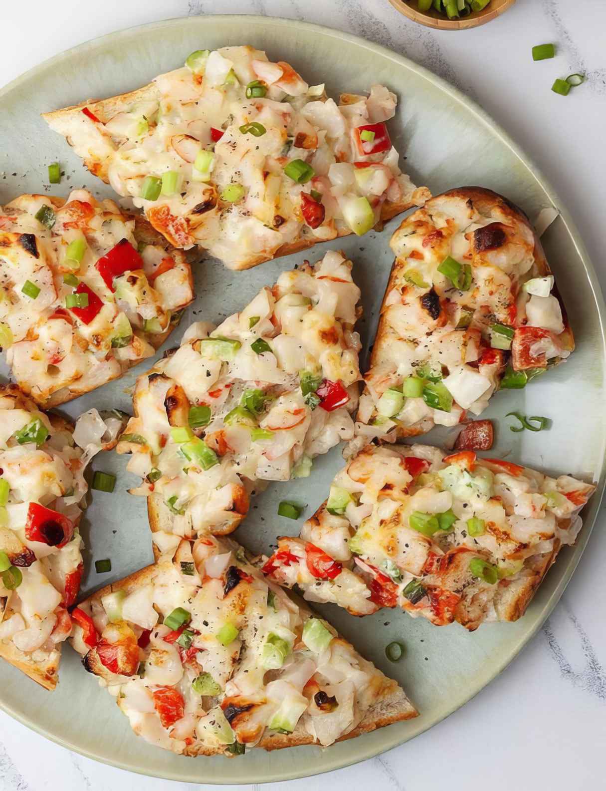 Easy-to-make Open-Faced Crab Salad Sandwiches