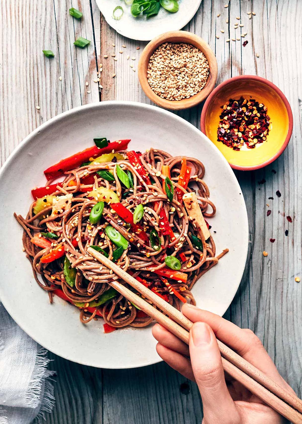 Sesame Soba Noodle Salad