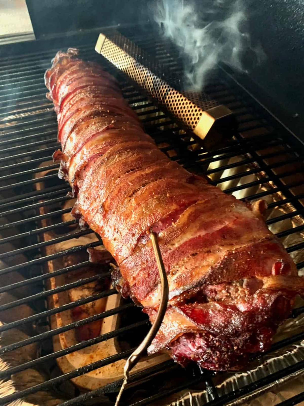 The BEST Smoked Beef Tenderloin (Bacon-Wrapped)