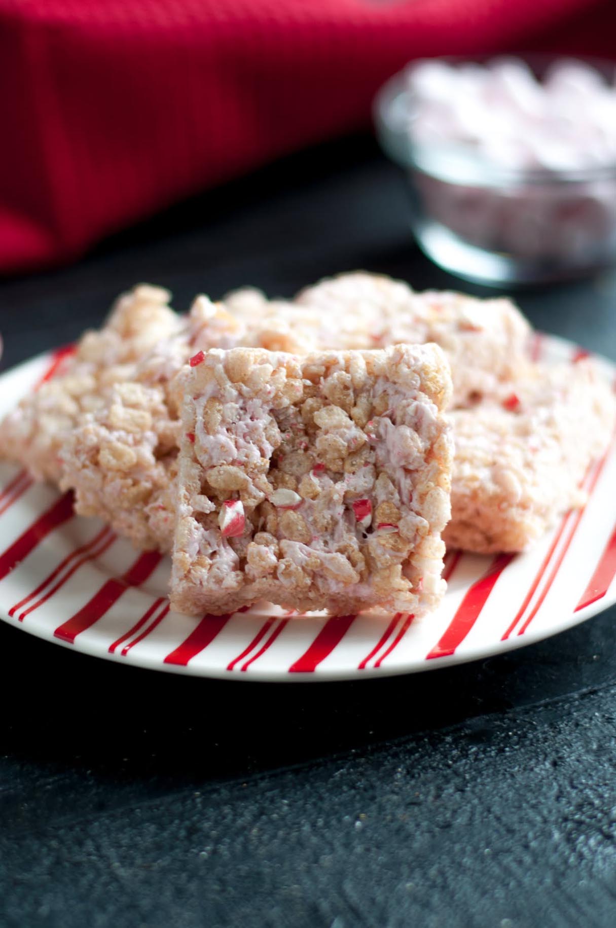 Vegan Peppermint Rice Crispy Treats